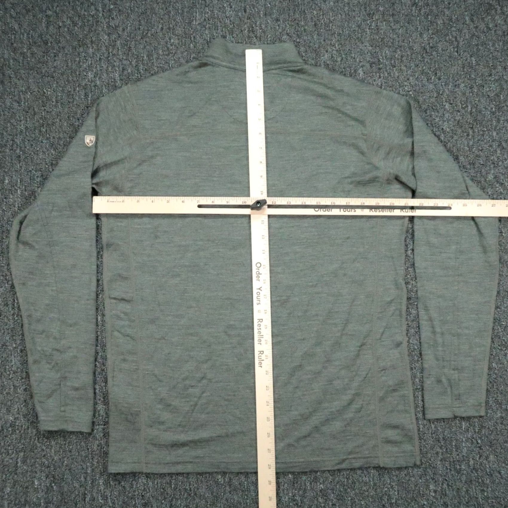 Vintage Kuhl Sweater Mens Medium Gray Merino Wool Quarter Zip Outdoor Hiking Skar Size US M / EU 48-50 / 2 - 7 Thumbnail