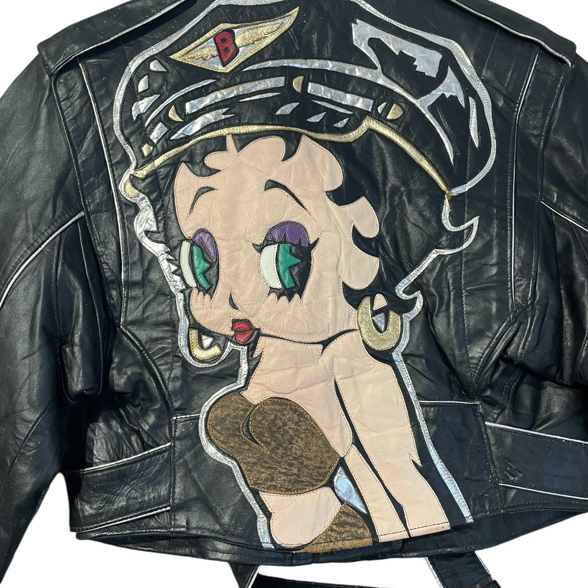 Vintage VINTAGE COLLECTIBLE BETTY BOOP COP LEATHER JACKET Size XS / US 0-2 / IT 36-38 - 11 Thumbnail