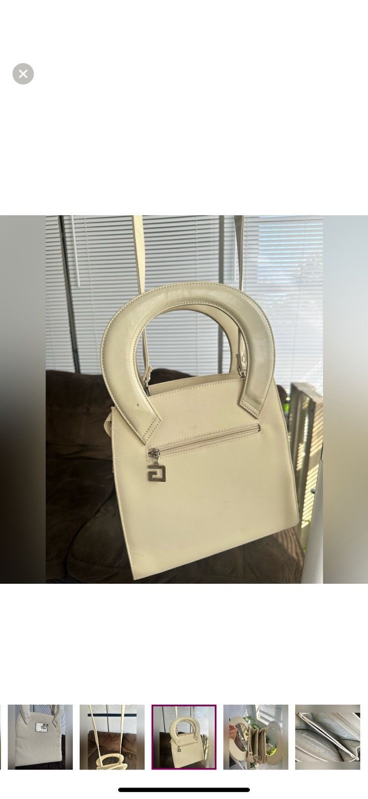 Vintage Vintage “G” Cream Mod Baguette Bag Size ONE SIZE - 5 Thumbnail