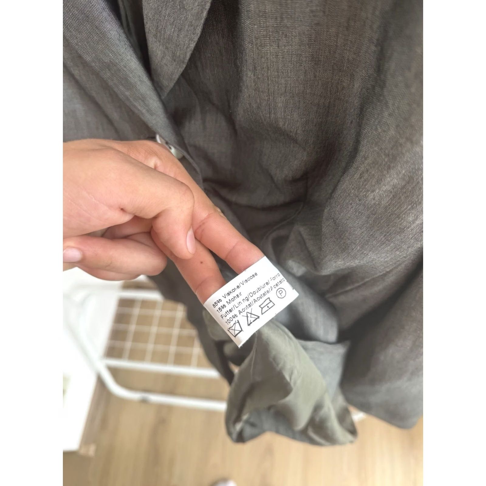 Vintage VINTAGE Jean Paul Blazer Women L Gray Tuxedo Classic 12 US/12 US-Size L Women Size 36" / US 14 / IT 50 - 7 Thumbnail