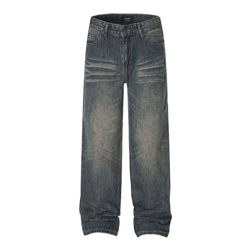 Vintage American retro washed distressed flared jeans for men Size US 32 / EU 48 - 1 Thumbnail