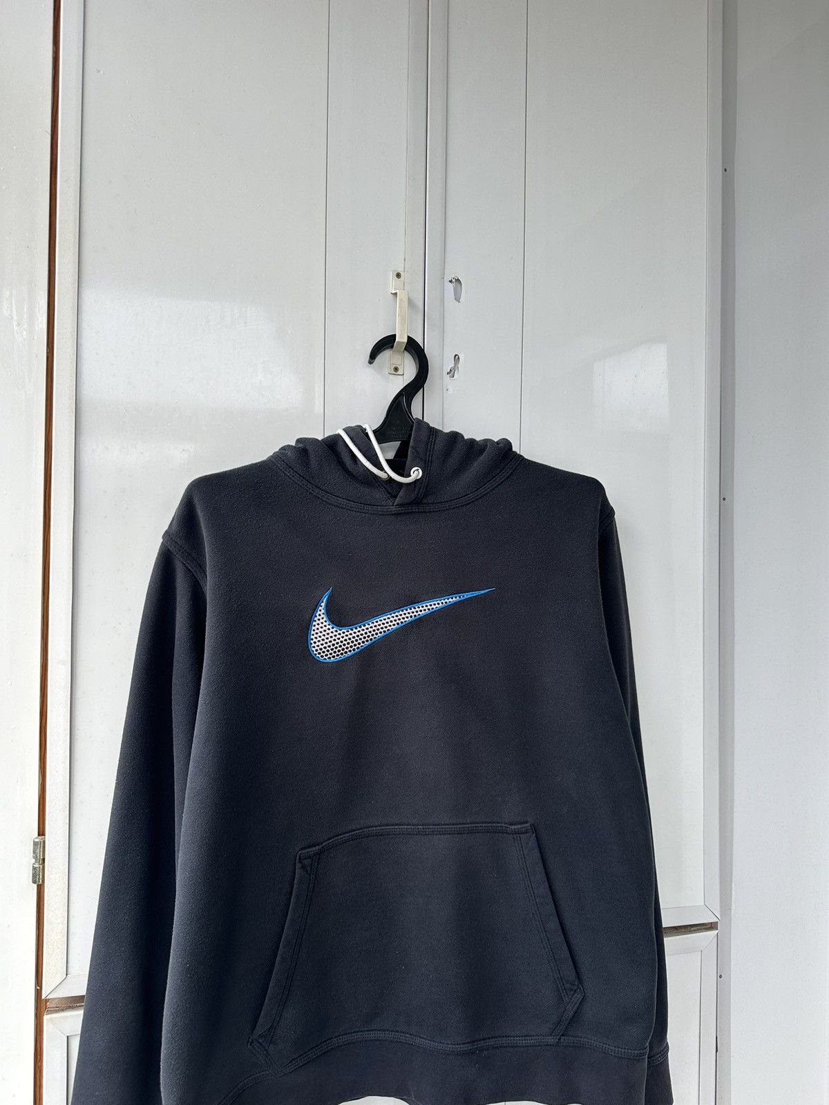 Nike Vintage Nike Hoodie Big Swoosh Logo Size US L / EU 52-54 / 3 - 2 Thumbnail
