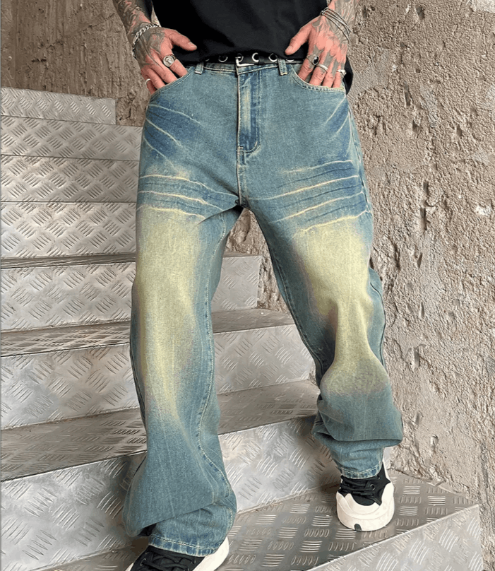 Vision Streetwear Retro Vintage Blue Loose Jeans Size US 30 / EU 46 - 4 Thumbnail