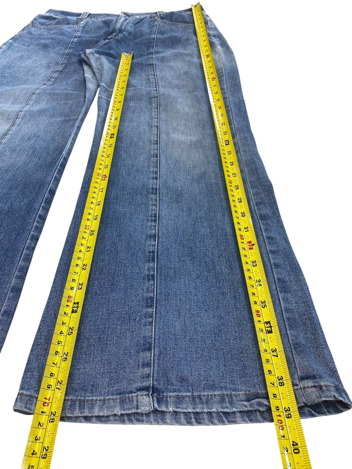 Japanese Brand Japanese Brand Blue Wash Arrow Line Style Jeans Size US 33 - 10 Thumbnail