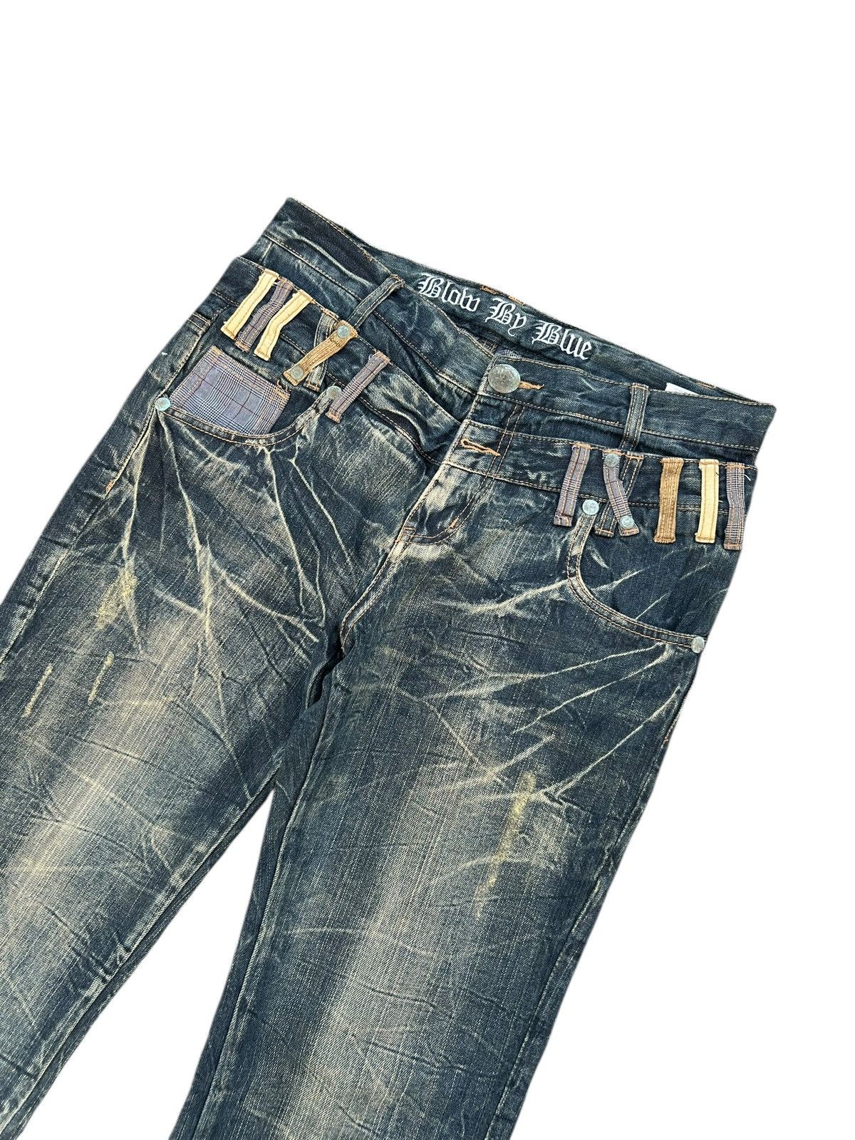 Japanese Brand × Kapital × Vintage Double Waist Skull Japanese Punk Style Denim Jeans Size US 33 - 14 Thumbnail