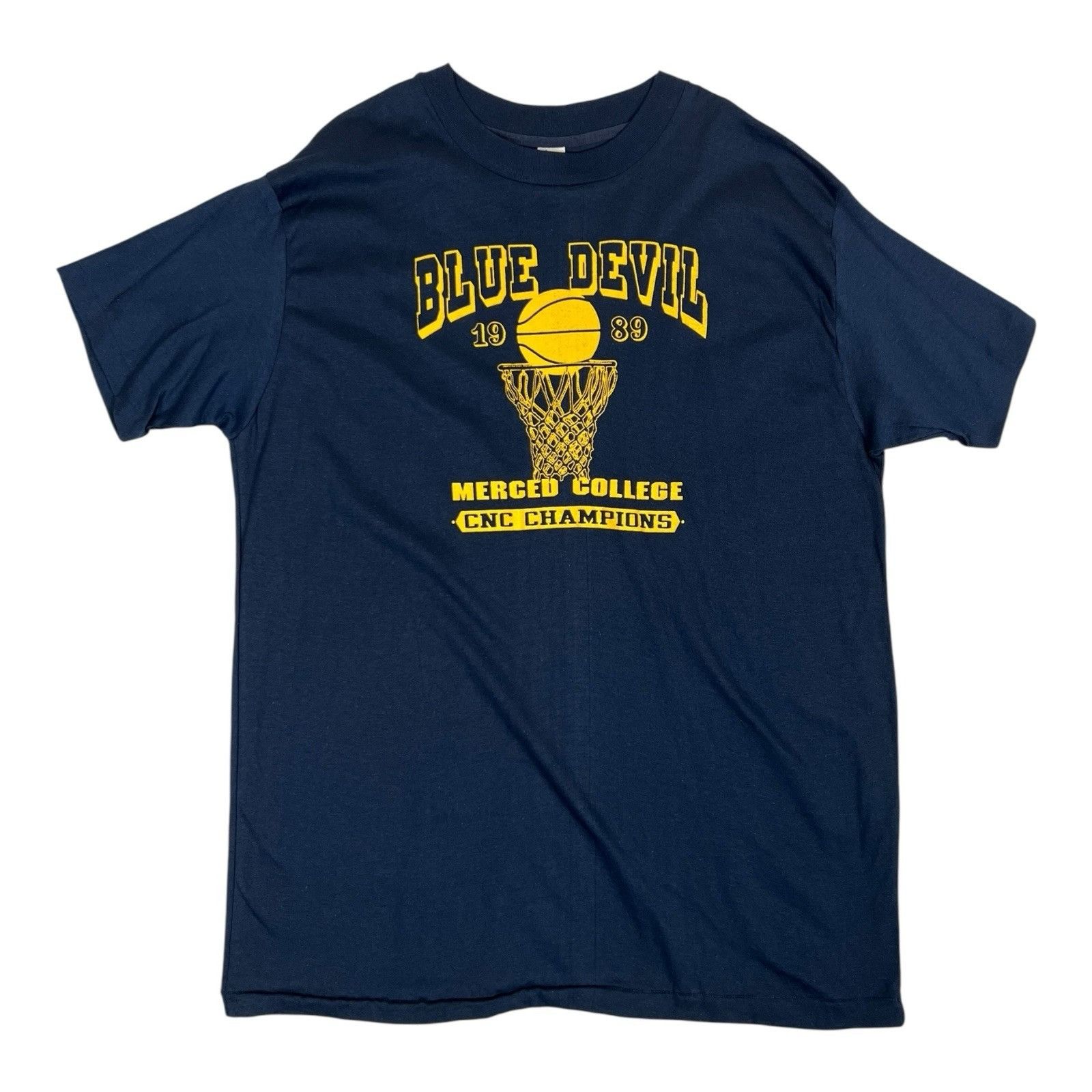 Champion Vintage Merced College Blue Devils Basketball Champions T-Sh Size US XXL / EU 58 / 5 - 1 Thumbnail