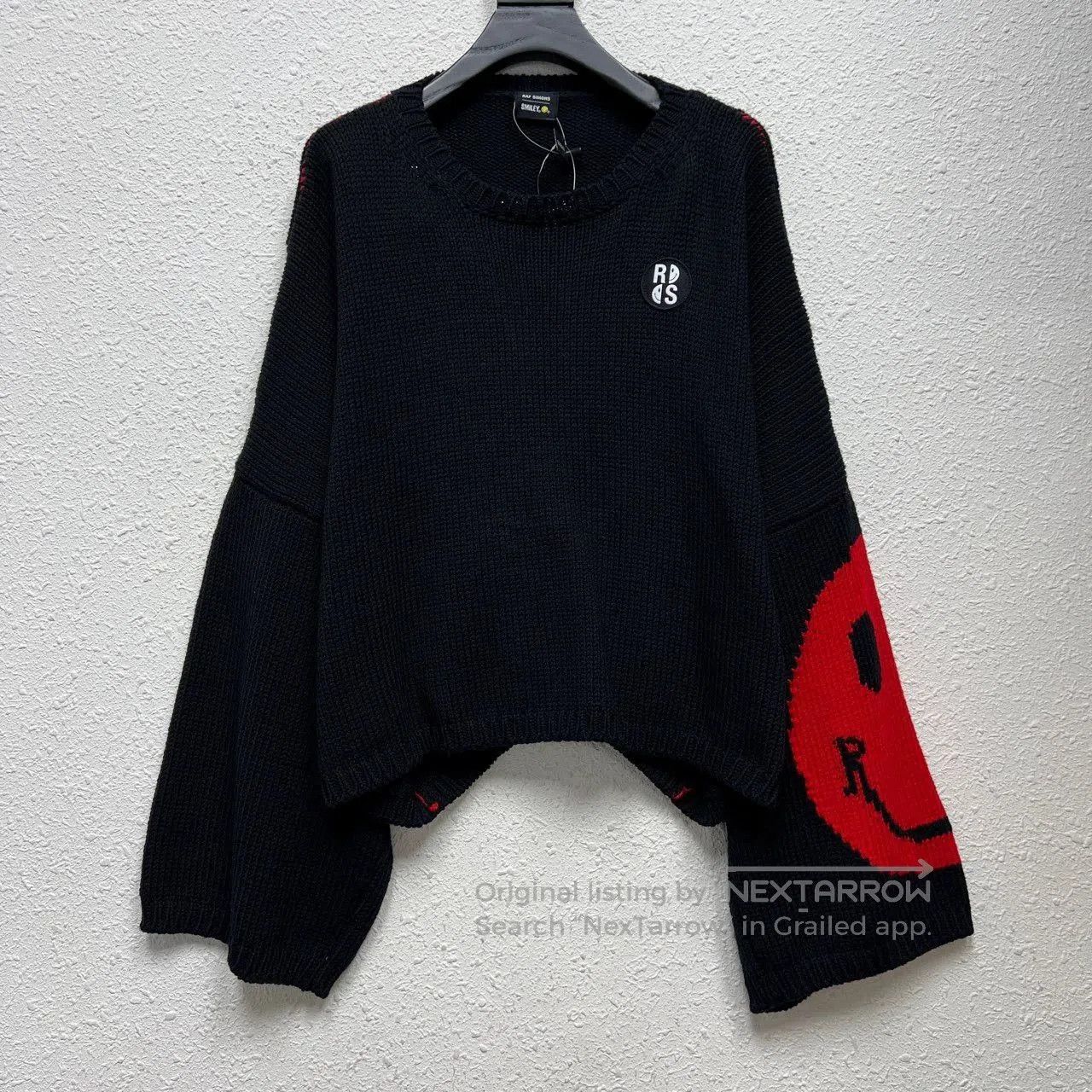 Raf Simons Raf Simons Smiley co-branded smiley face knitted sweater. Size US S / EU 44-46 / 1 - 1 Thumbnail