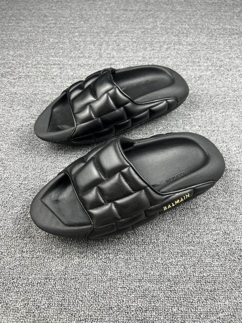 Balmain Balmain Black Space Slippers-yf Size US 6.5 / EU 39-40 - 1 Thumbnail