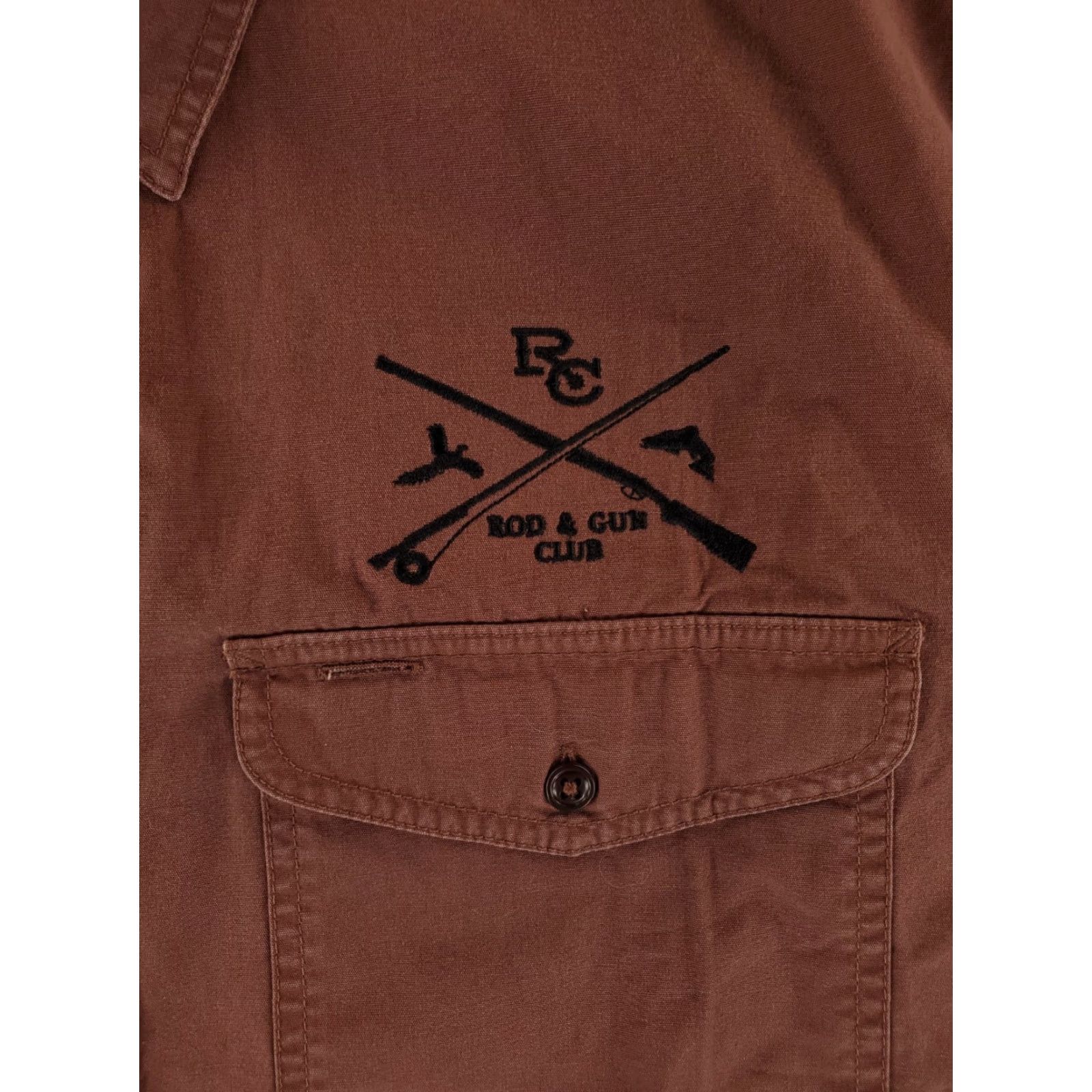 Filson Filson Shirt Field Button Up Short Sleeve Rod & Gun Club Red Clay XL Mens NWT Size US XL / EU 56 / 4 - 2 Thumbnail