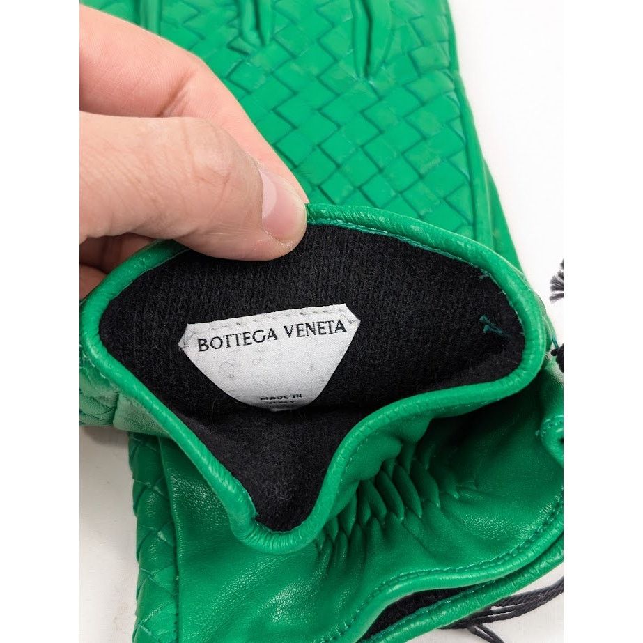Bottega Veneta o1rshd1 Size : 9 / Nappa Intrecciao Leather Gloves Size ONE SIZE - 4 Thumbnail