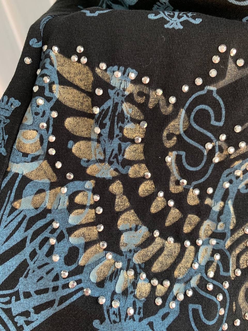 Christian Audigier Christian Audigier Rhinestone Multicolor Tall USA T-Shirt Size S / US 4 / IT 40 - 18 Thumbnail