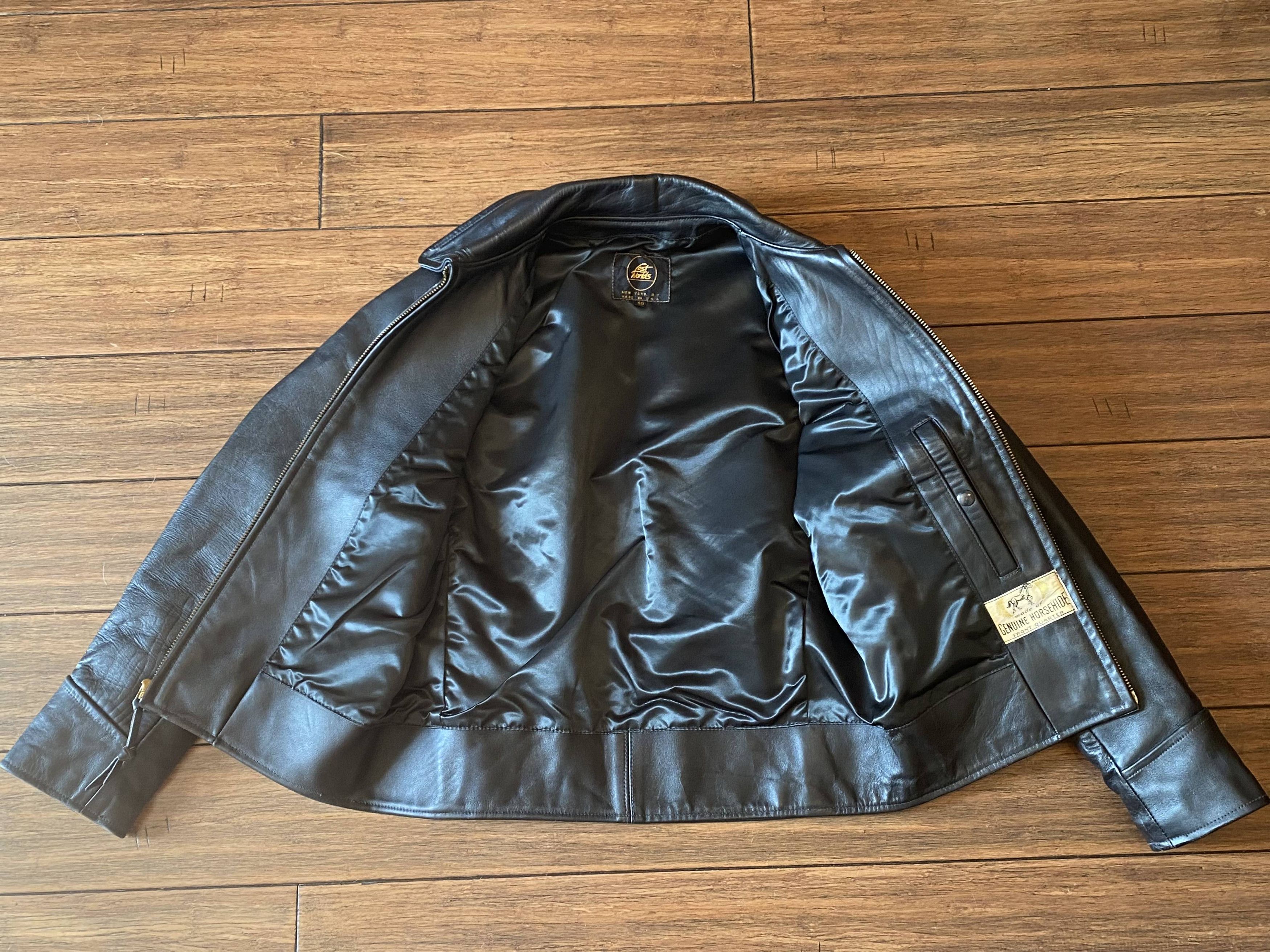 Other Lost Worlds Ryder leather jacket – Black Horsehide – Size 40 Size US M / EU 48-50 / 2 - 3 Thumbnail