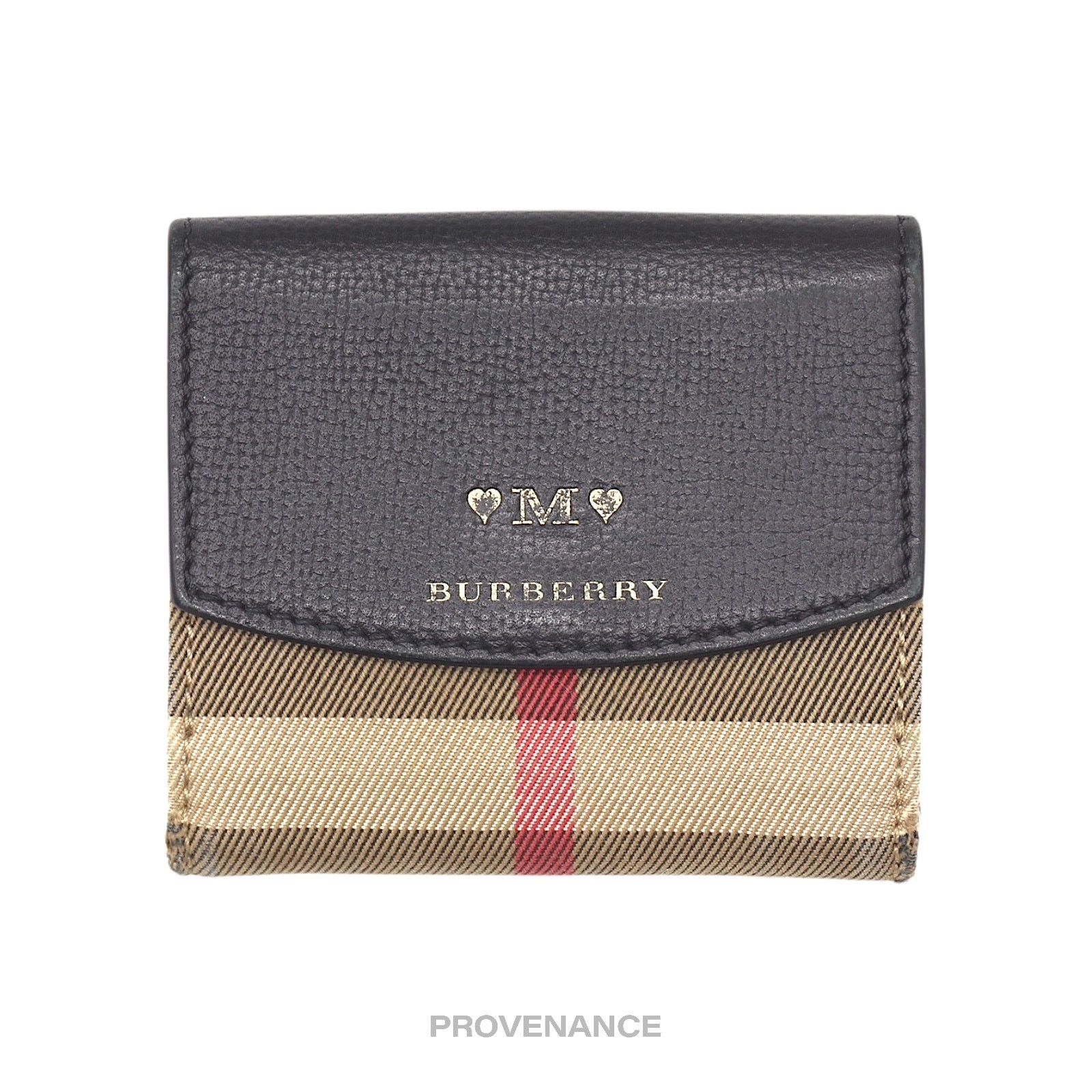 Burberry 🔴 Burberry Trifold Snap Wallet - Nova Check Black Size ONE SIZE - 1 Thumbnail