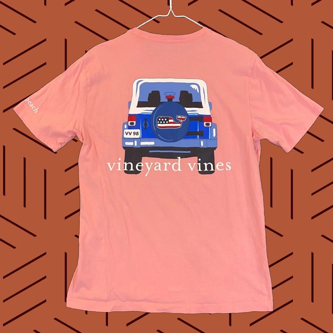 Vineyard Vines Vineyard Vines Shirt Mens Small Pink Rehoboth Beach DE Graphic Tee Short Sleeve Size US S / EU 44-46 / 1 - 1 Thumbnail