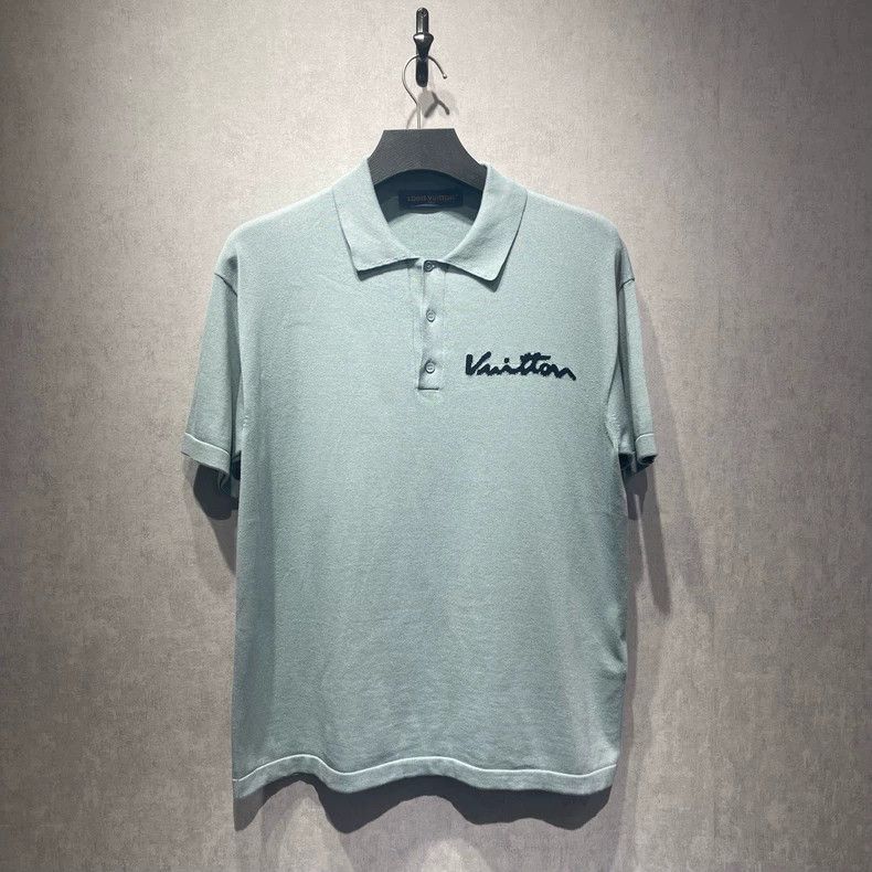 Louis Vuitton Louis Vuitton Light green sun logo polo shirt Size US S / EU 44-46 / 1 - 1 Thumbnail