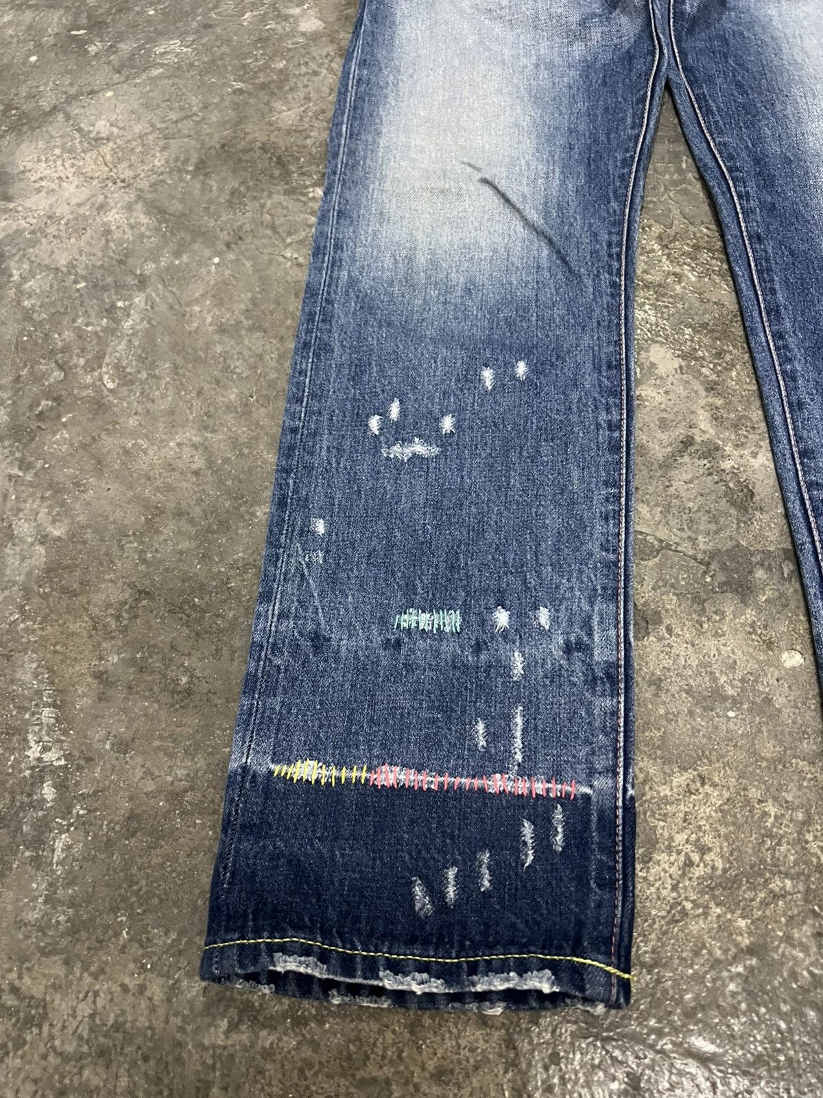 Japanese Brand TSUMORI CHISATO BY ISSEY MIYAKE DISTRESSED JEAN Size US 31 - 3 Thumbnail