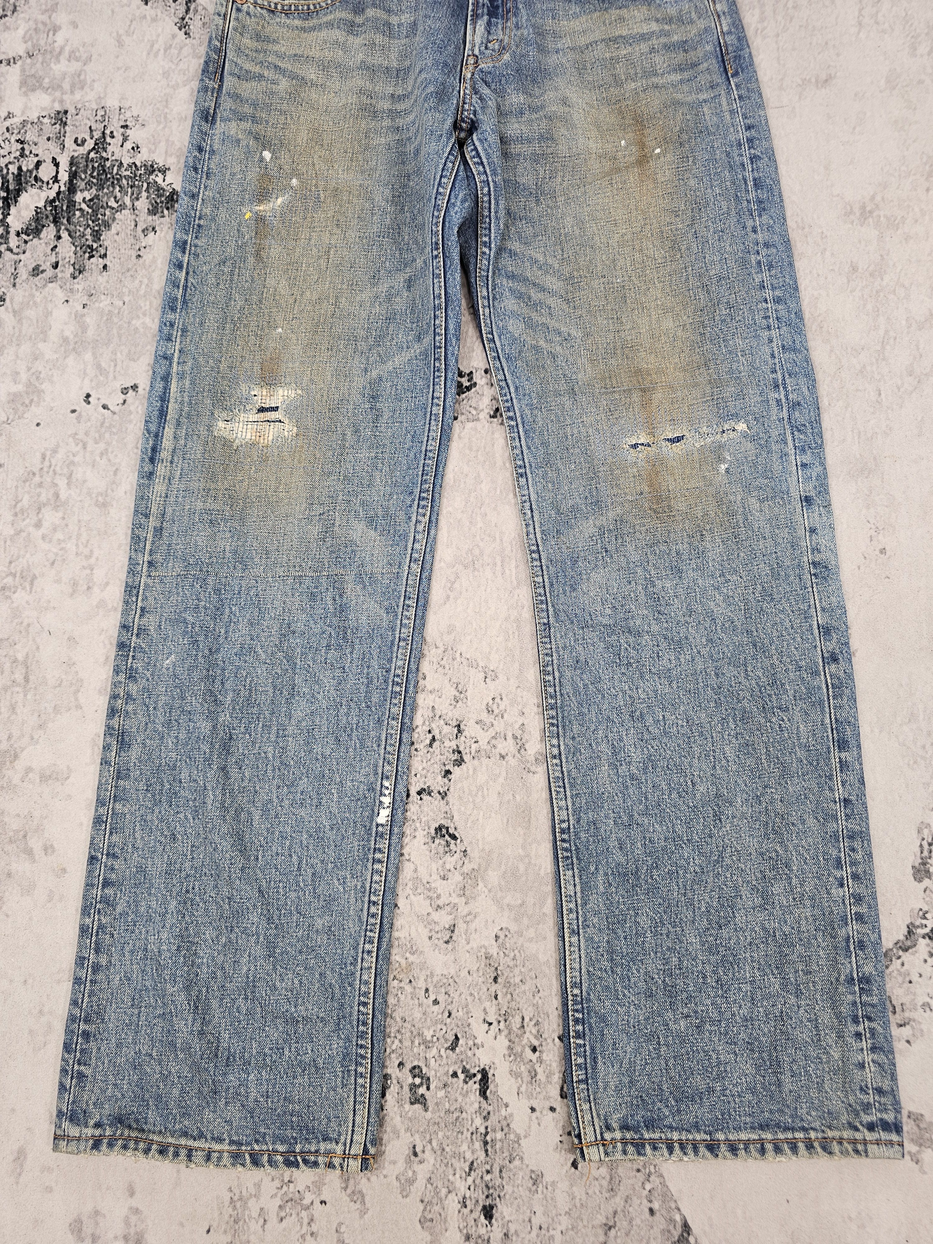 Levi's Vintage Clothing Vtg Levis 503 Rusty Faded Ripped Jeans Size 32X32 L0417 Size US 32 / EU 48 - 4 Thumbnail