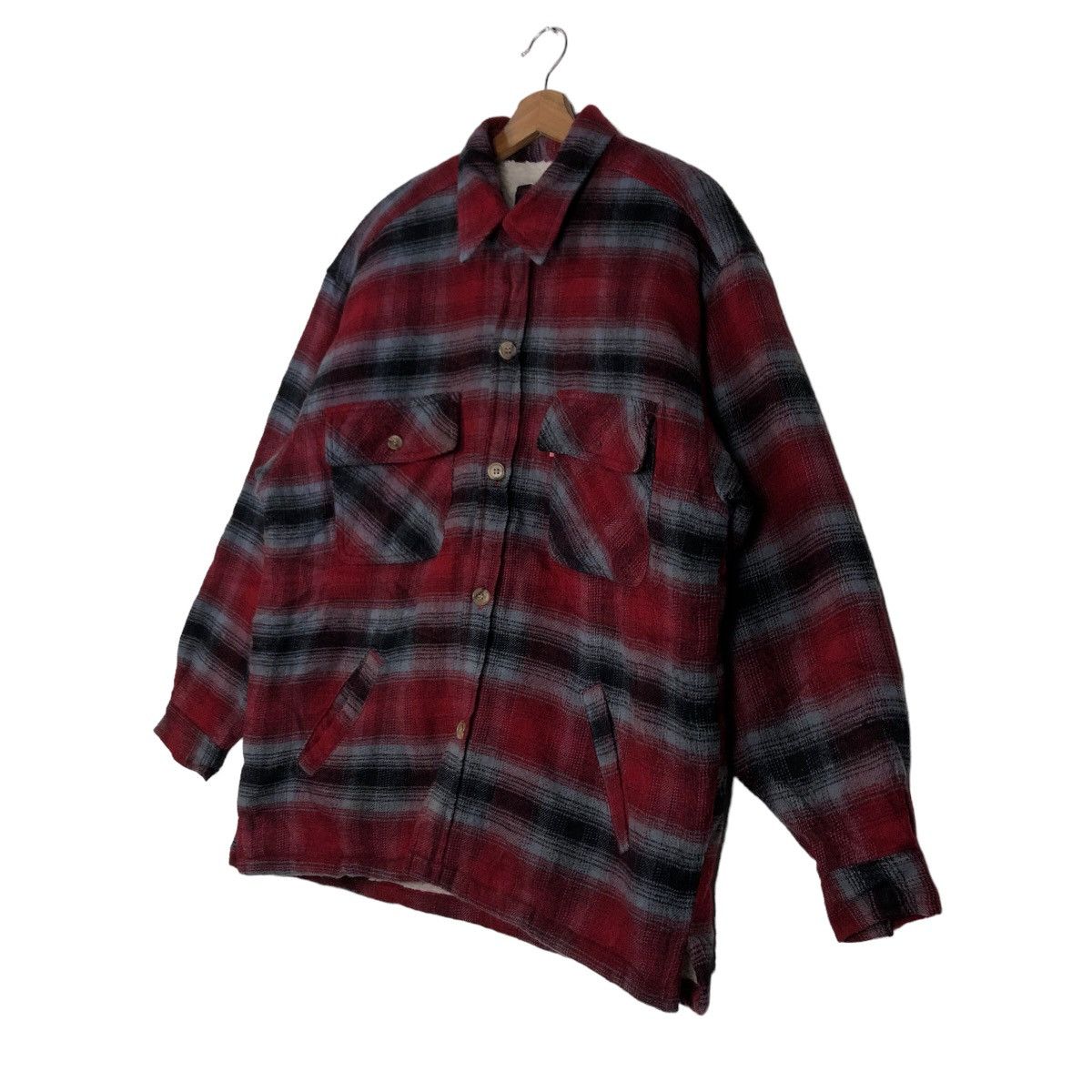 Japanese Brand 🔥Vtg Flannel Jacket Tartan Design High Spirits Issey Miyake Size US L / EU 52-54 / 3 - 2 Thumbnail