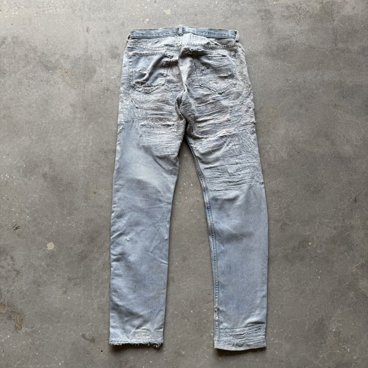 Levi's Vintage Levi's Boro Sashiko DESTROYED Repair Denim Size US 32 / EU 48 - 12 Thumbnail
