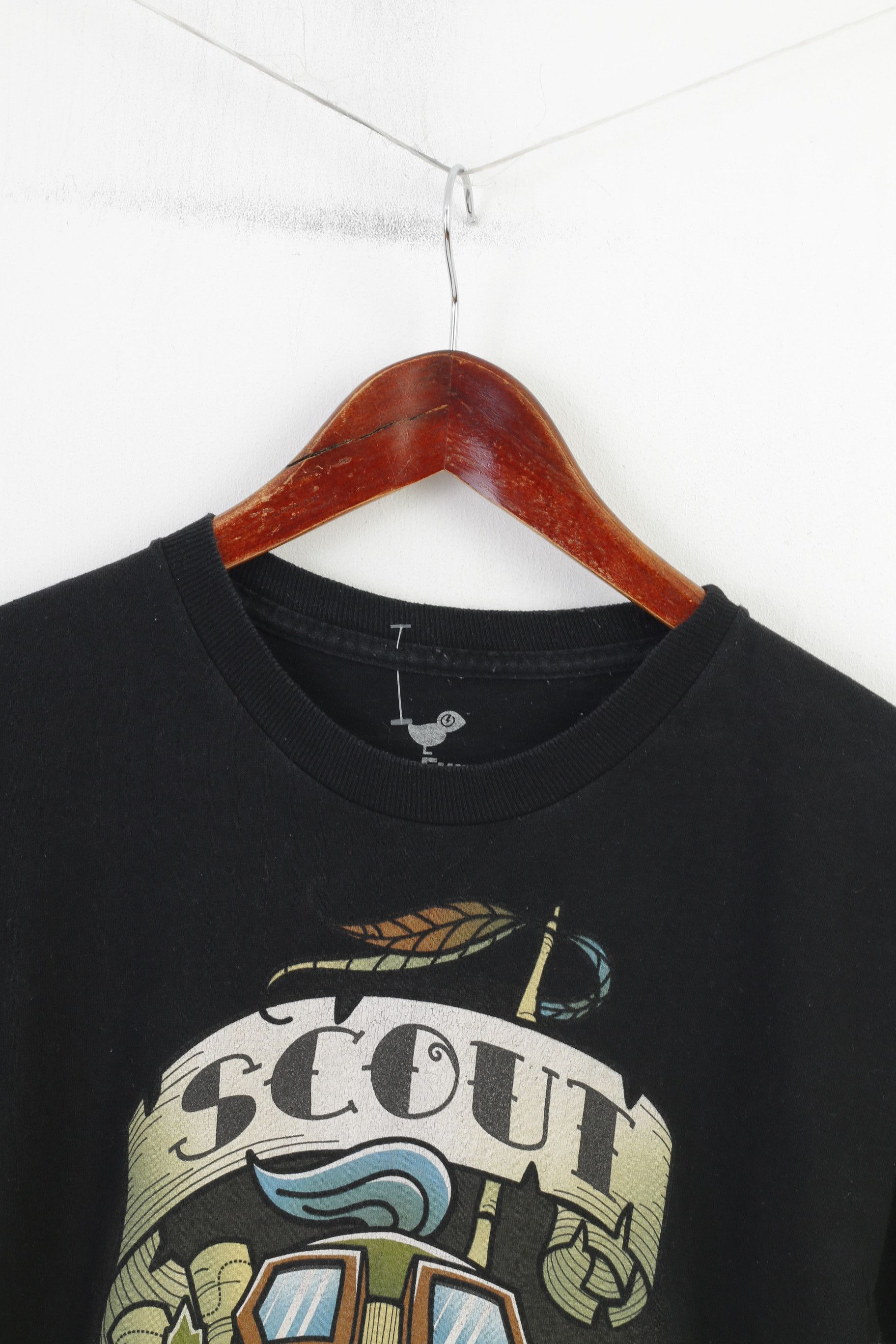 Teefury TeeFury Men S T-Shirt Black Cotton Scout Ordii Skull 10803 Size US S / EU 44-46 / 1 - 2 Thumbnail