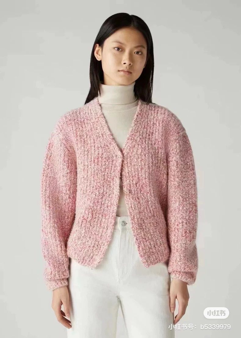 Loro Piana LORO PIANA Pink mixed color cashmere knit cardigan Size L / US 10 / IT 46 - 7 Thumbnail
