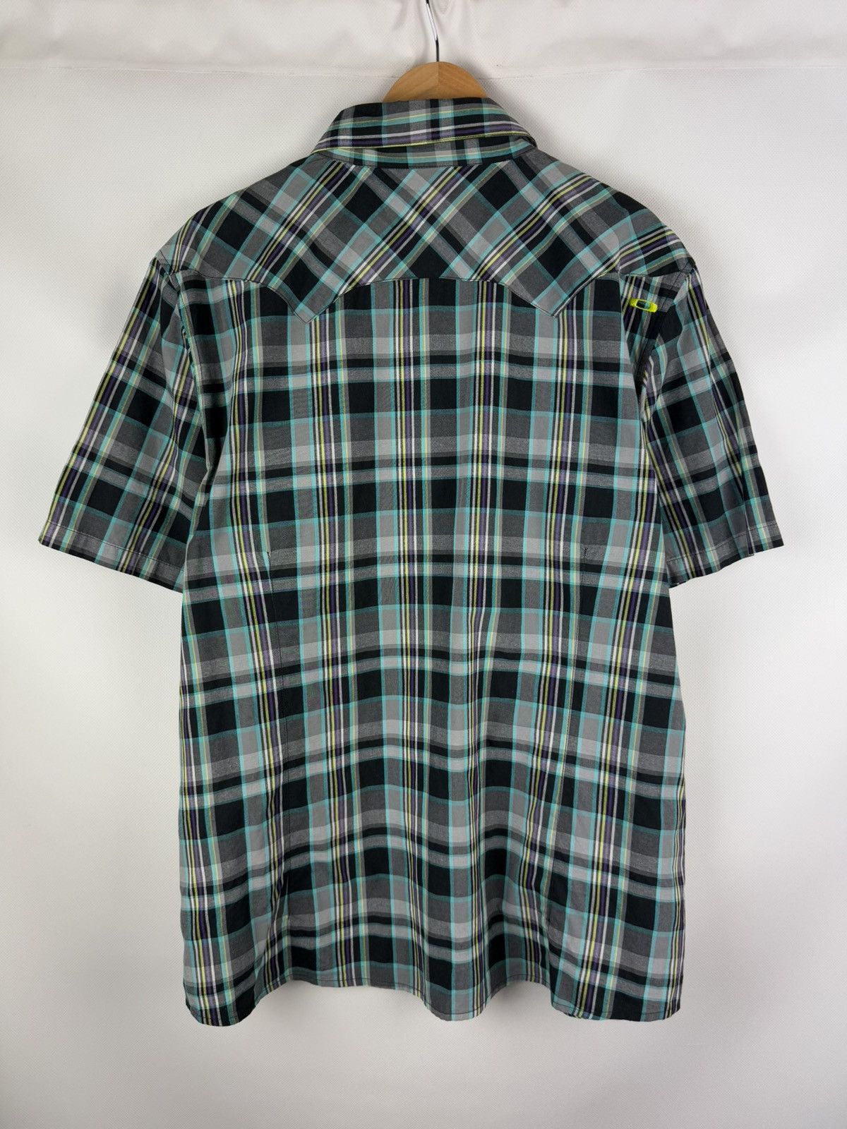 Oakley Oakley Short Sleeve Checked Western Outdoor Button Up Shirt Size US XL / EU 56 / 4 - 15 Thumbnail