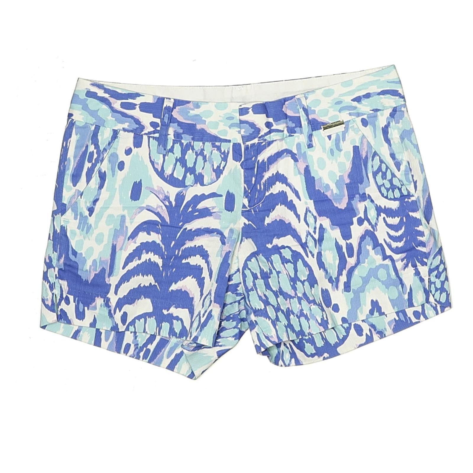 Other Lilly Pulitzer Printed Pineapple Blue Shorts Size 2 Size 26" / US 2 / IT 38 - 1 Thumbnail