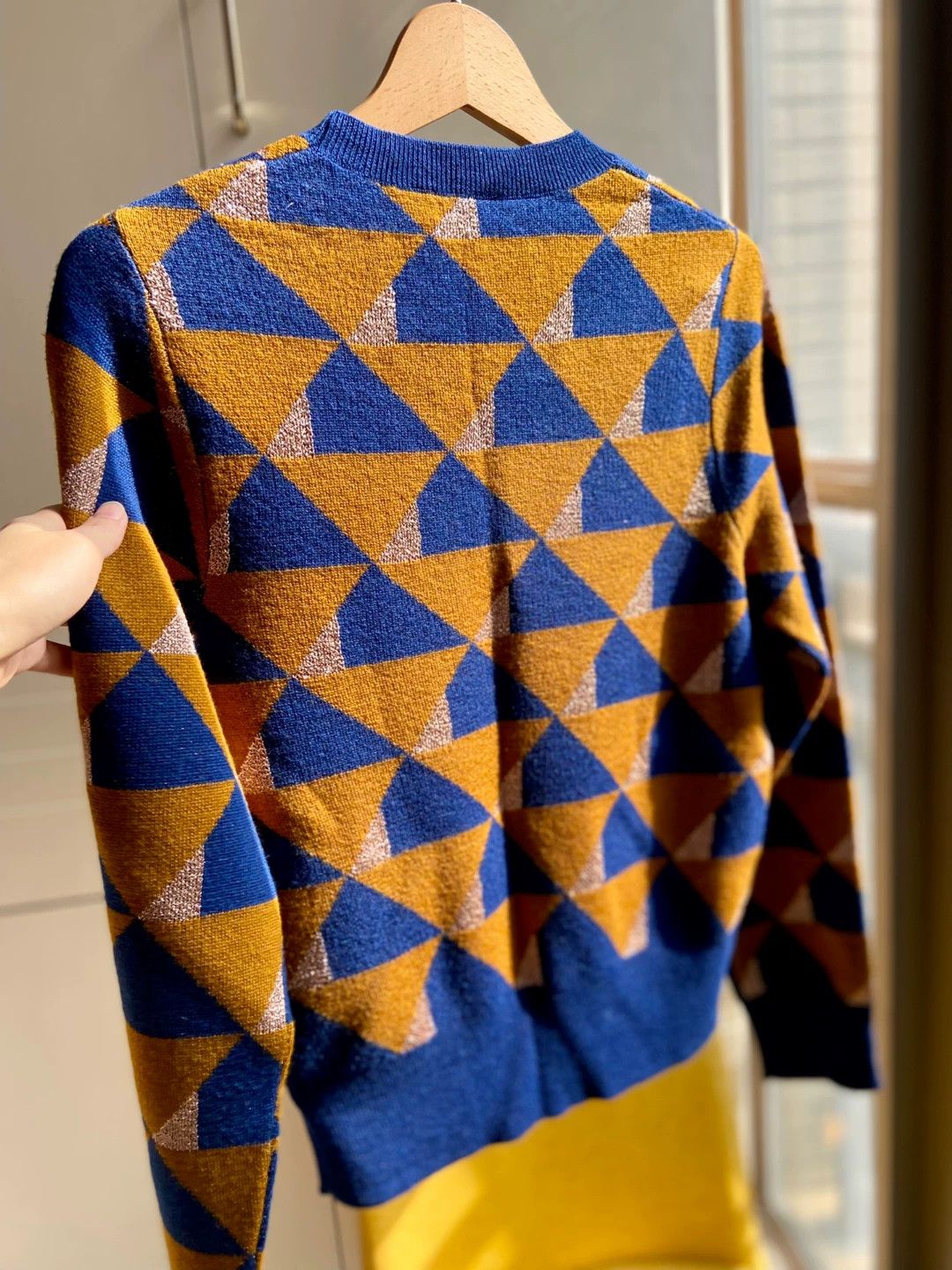 Dries Van Noten Dries Van Noten 17 Geo Metallic Wool Sweater S 99New Size S / US 4 / IT 40 - 2 Thumbnail
