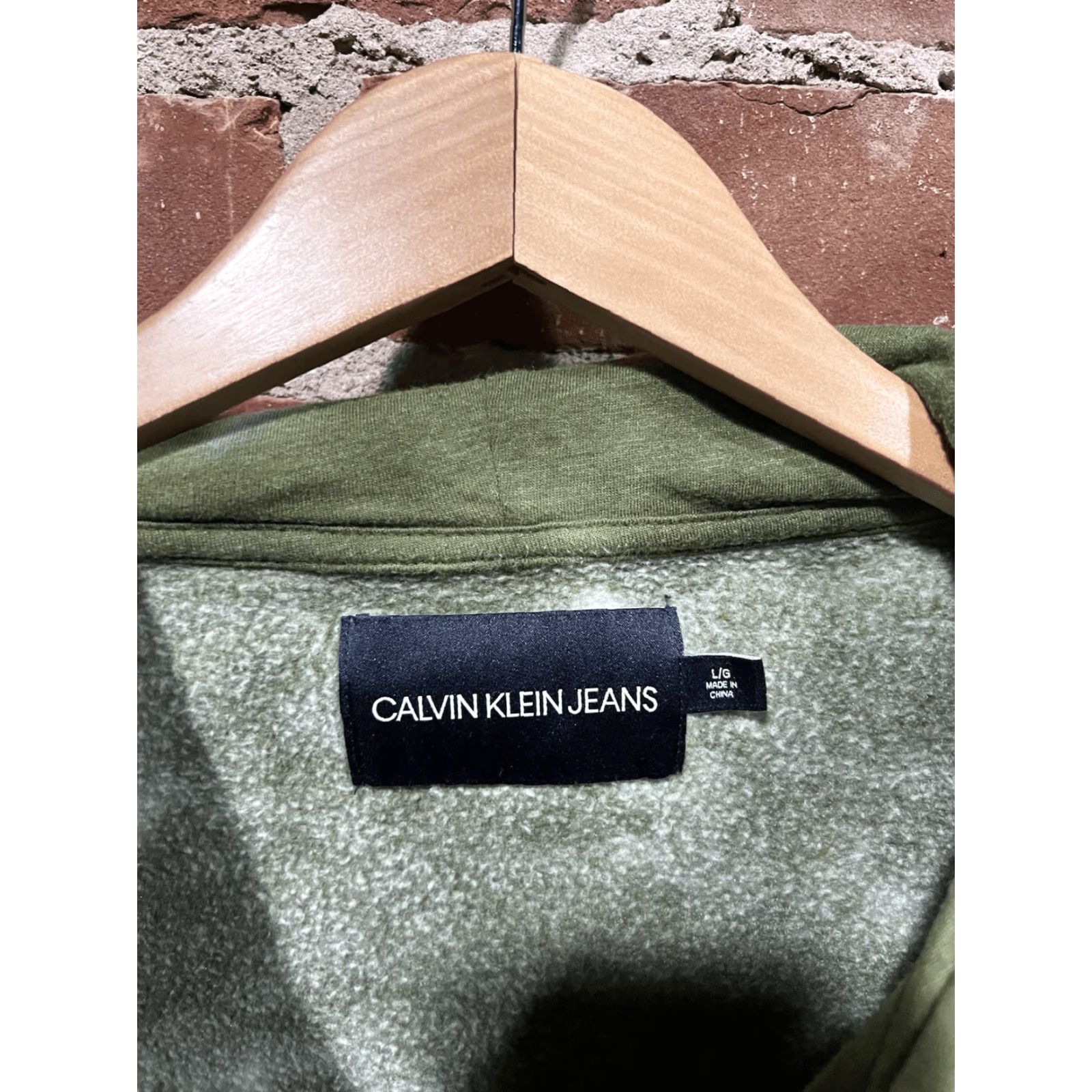 Calvin Klein Calvin Klein Jeans Womens Green Tie Dye Cropped Hooded Sweatshirt Size L Size L / US 10 / IT 46 - 3 Thumbnail