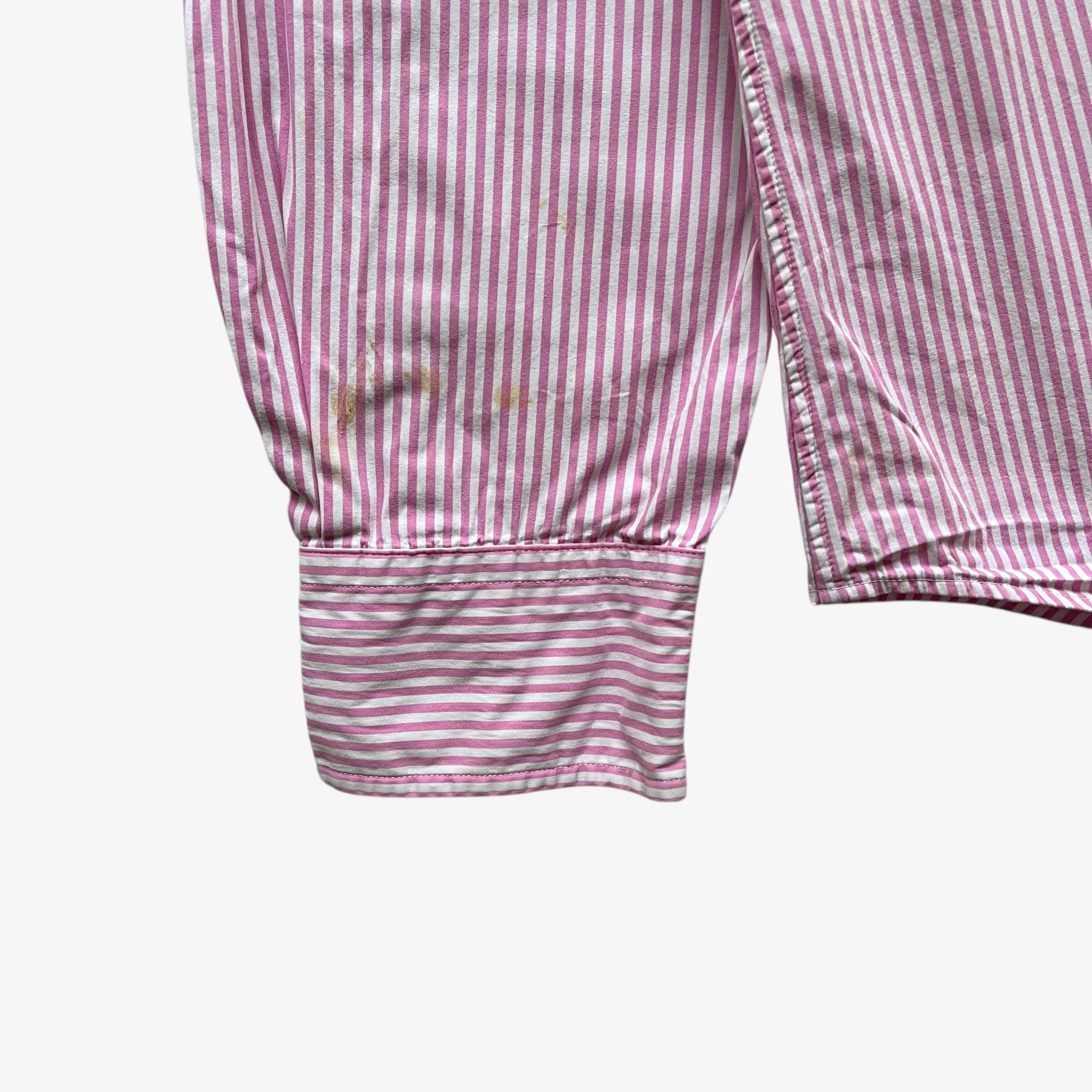 Ralph Lauren Vintage 90s Men's Polo Ralph Lauren Pink Striped Shirt Size US L / EU 52-54 / 3 - 6 Thumbnail