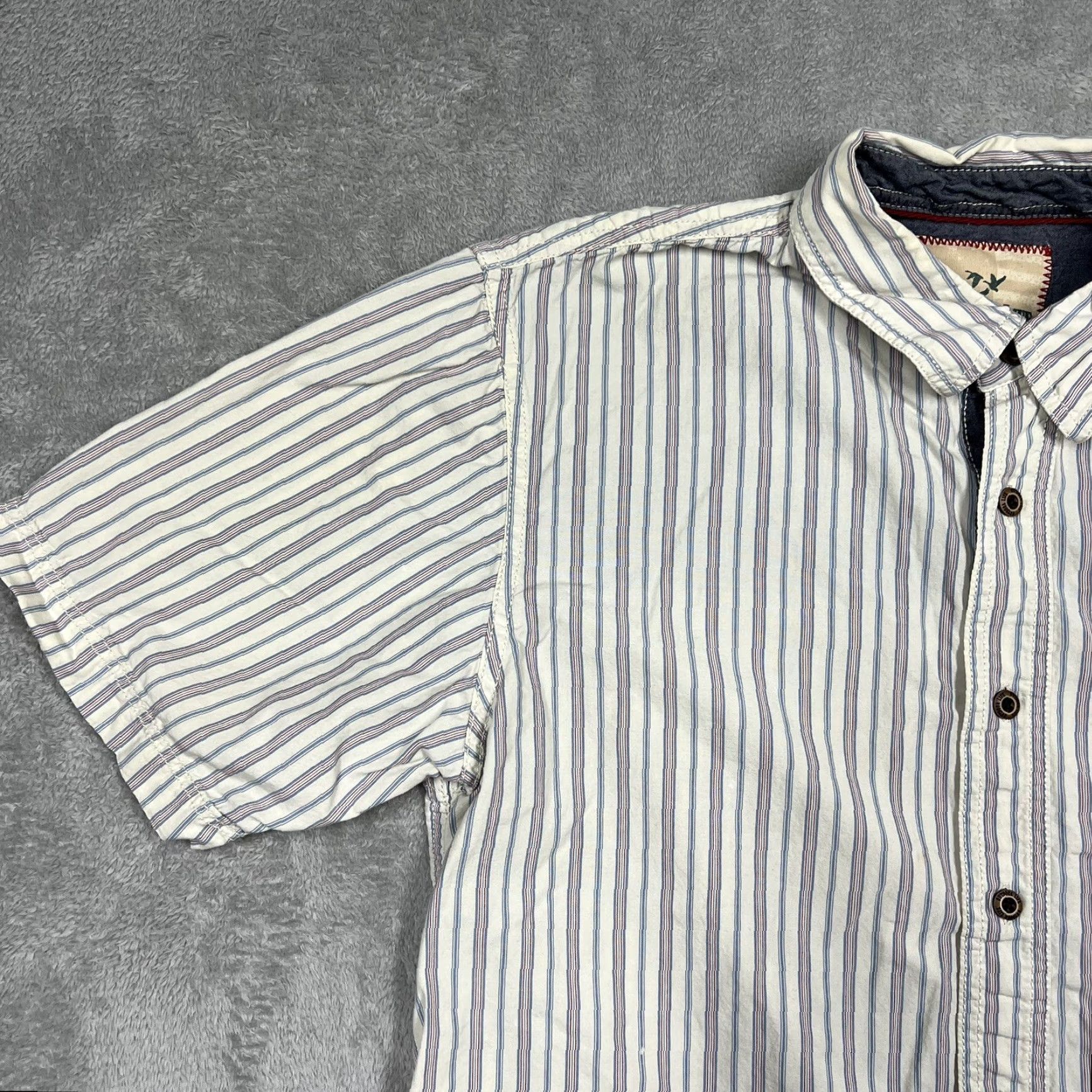 Alife Outdoor Life Shirt Button Down Shirt M Ivory Striped Men Size US M / EU 48-50 / 2 - 5 Thumbnail