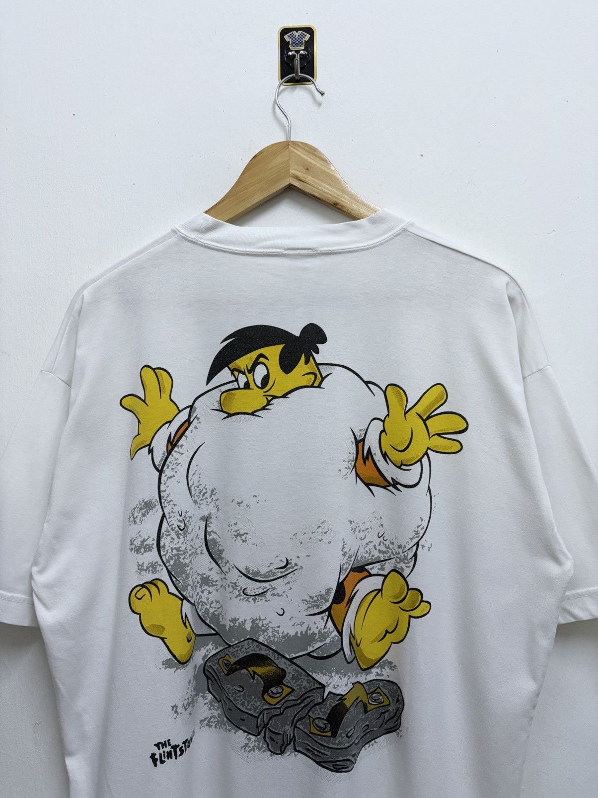 Cartoon Network Vintage 90's Bootleg Cartoon - The Flintstones Fred T-Shirt Size US L / EU 52-54 / 3 - 4 Thumbnail