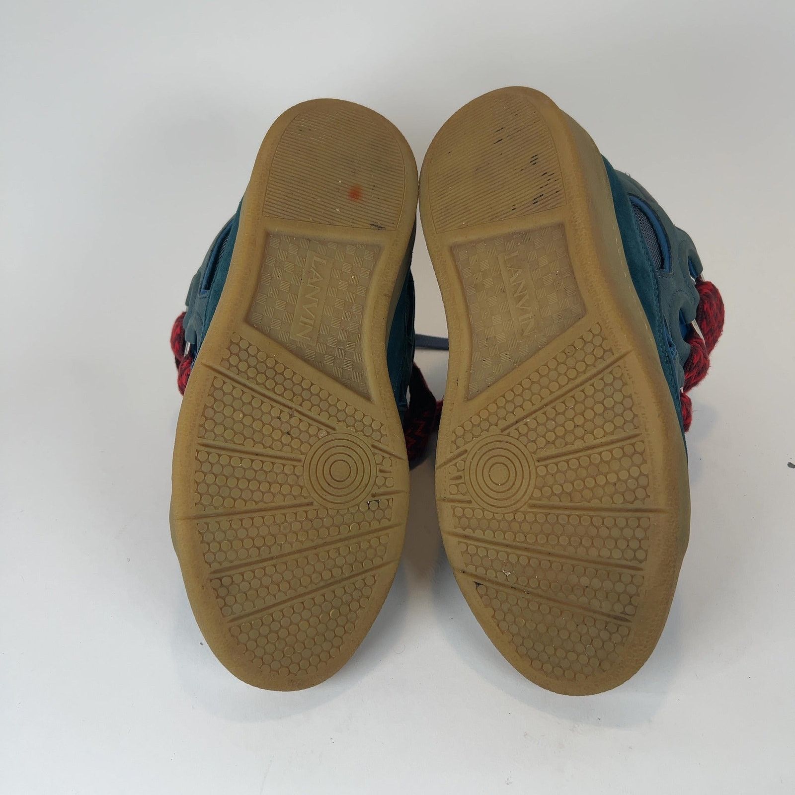 Lanvin Lanvin Navy Curb Low Top Sneakers Size US 9 / EU 42 - 6 Thumbnail