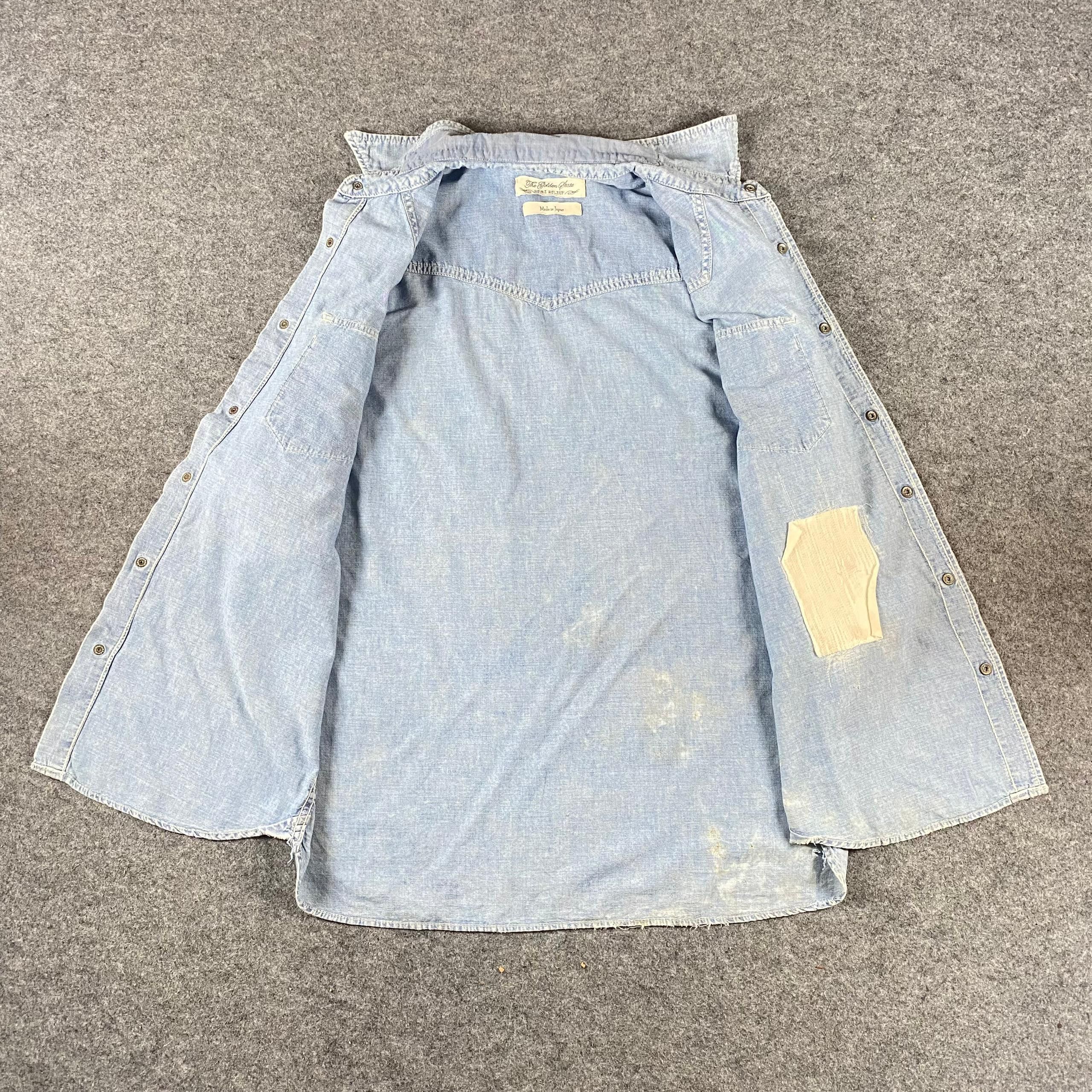 Japanese Brand Vintage The Golden State Denim Jacket Size US L / EU 52-54 / 3 - 7 Thumbnail