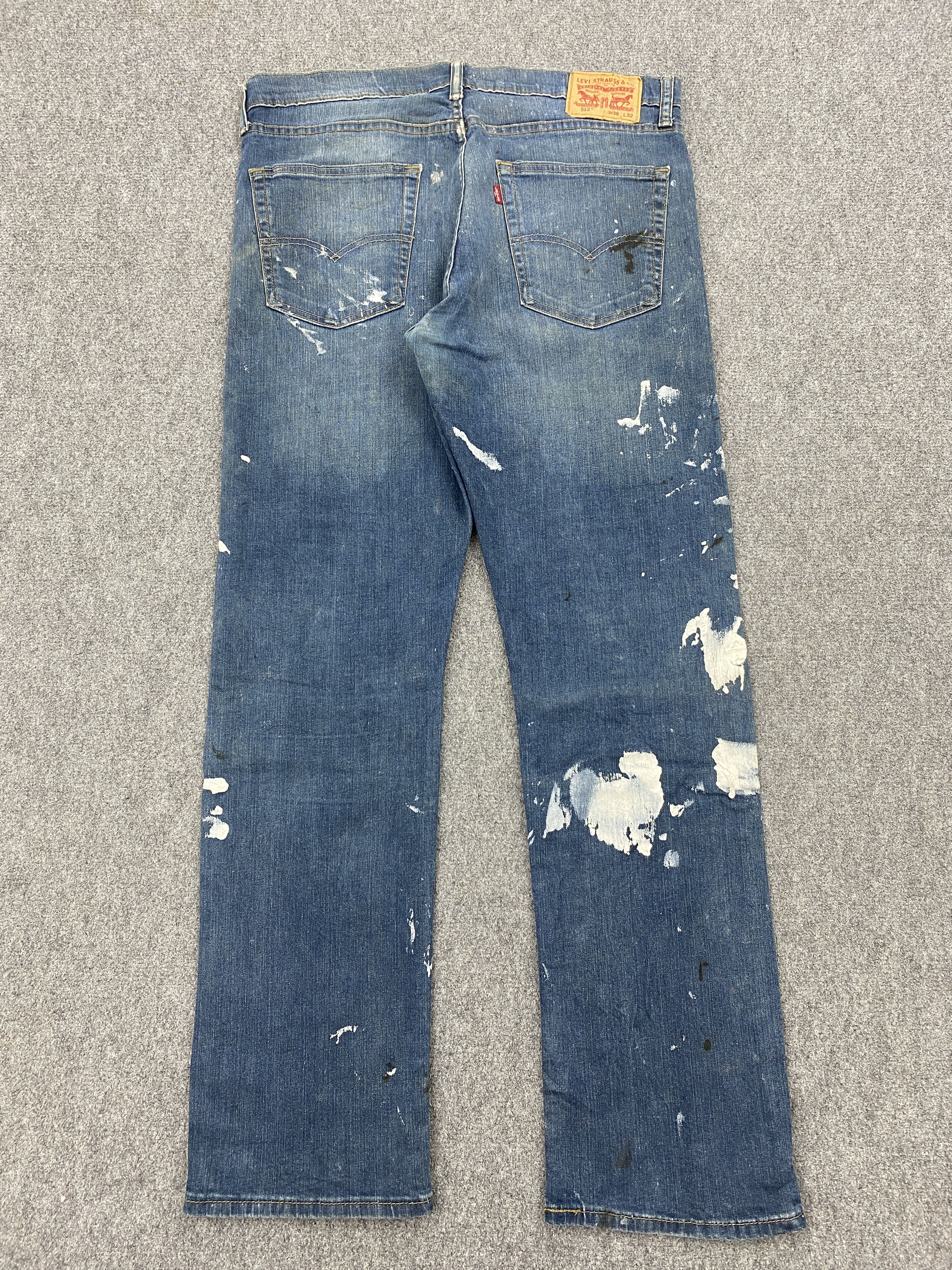 Levi's × Vintage Splatter Paint Vintage Levis 513 Denim Jeans Size US 36 / EU 52 - 3 Thumbnail