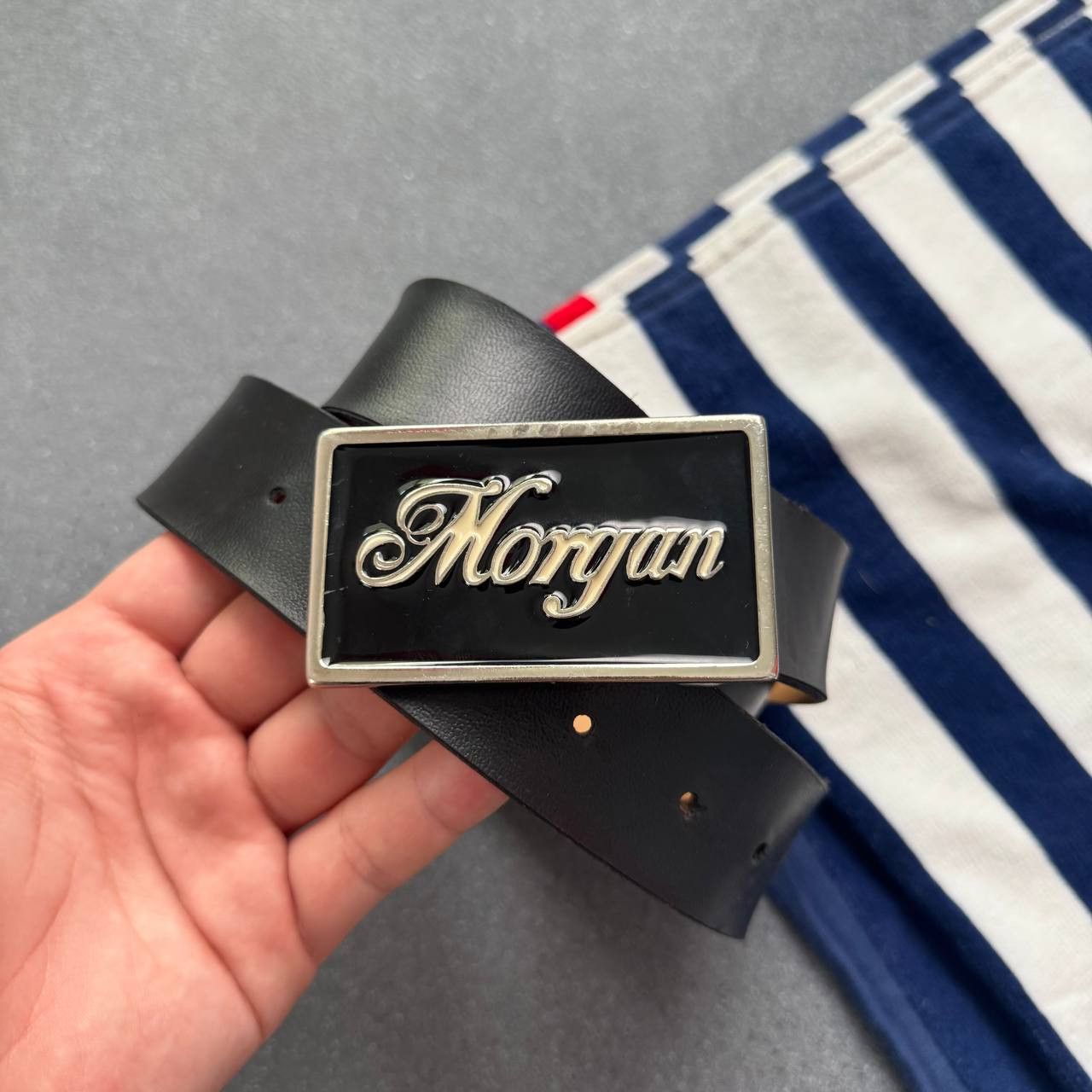 Japanese Brand × Vintage Morgan de Toi Vintage Y2K Faux Leather Belt Size ONE SIZE - 3 Thumbnail