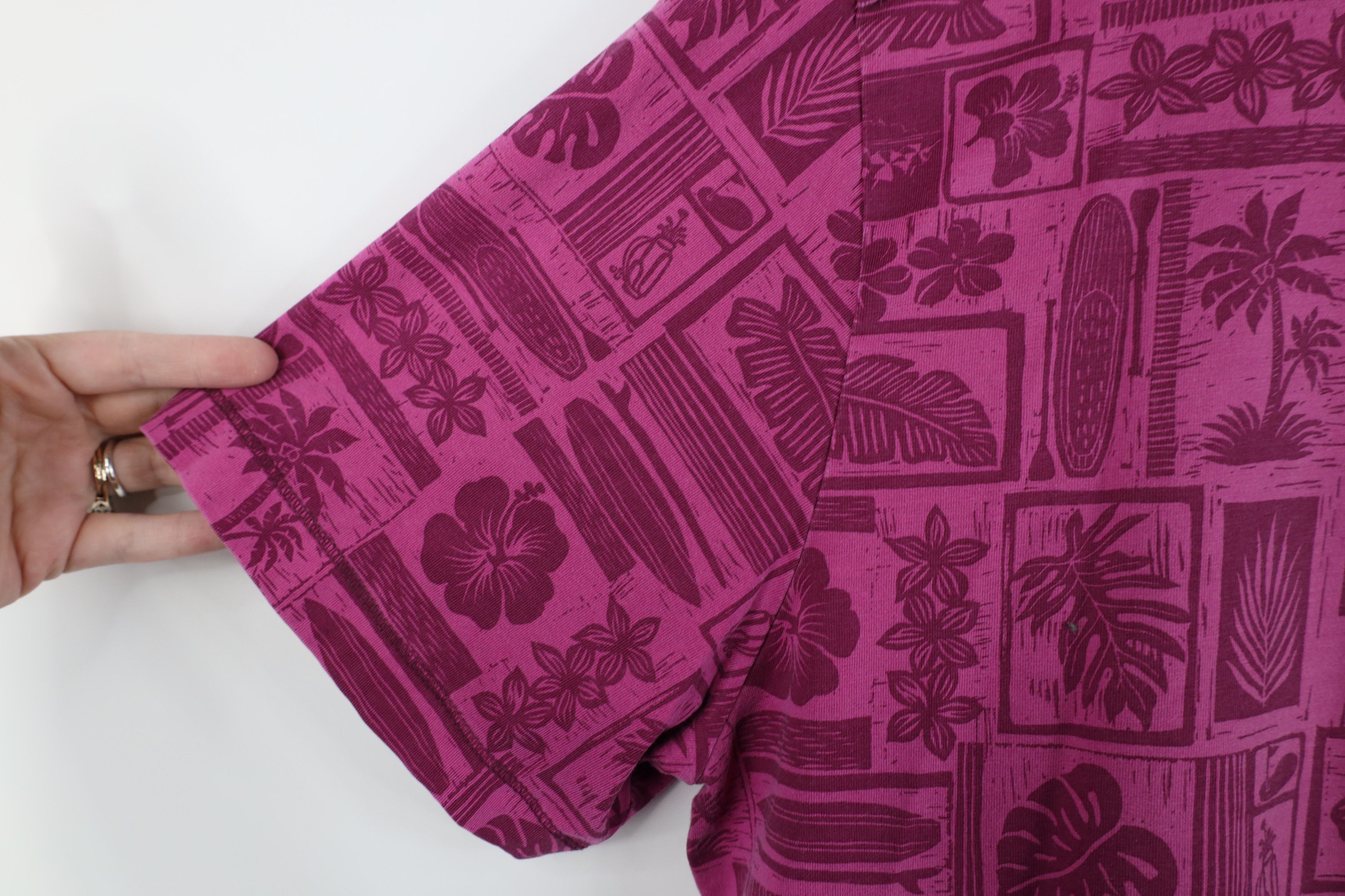 Tommy Bahama Tommy Bahama Flower Surfboard All Over Print Golf Polo Shirt Size US XL / EU 56 / 4 - 5 Thumbnail