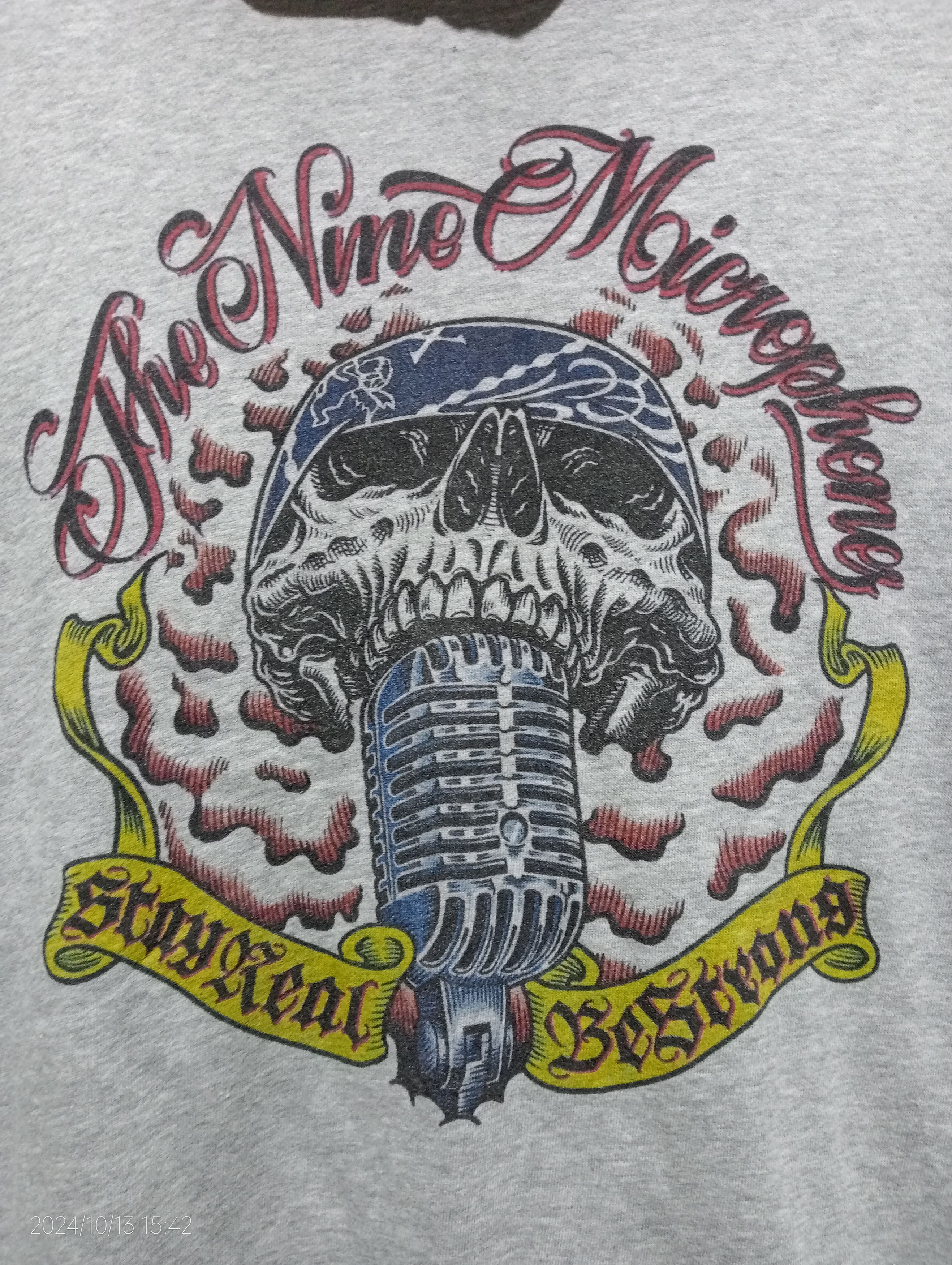 Japanese Brand The Nine Microphones Skull Pullover Hoodie Very Rare Size US L / EU 52-54 / 3 - 5 Thumbnail