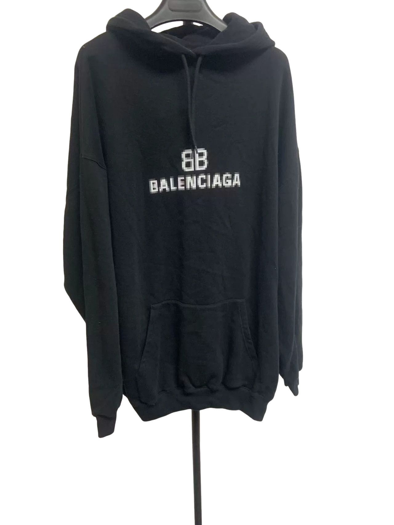 Balenciaga Balenciaga Pixel Logo Hoodie Size M Size US M / EU 48-50 / 2 - 1 Thumbnail