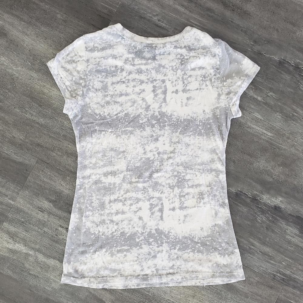 Designer White Grey Detailed Xi Short Sleeve Size S / US 4 / IT 40 - 2 Thumbnail