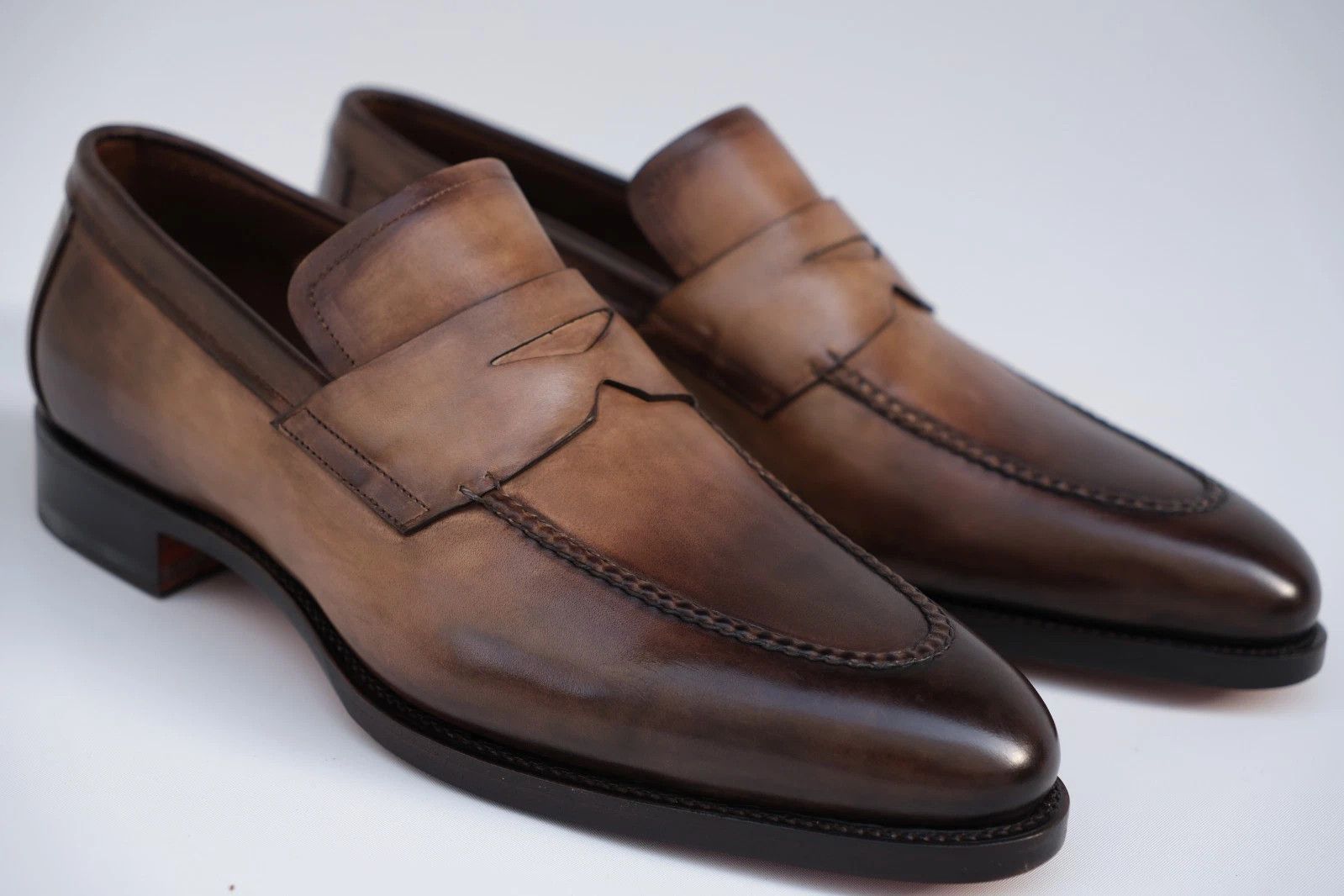 Santoni New Santoni Goodyear Welted Penny Loafer UK9 / US 10 / EU 43 Size US 10 / EU 43 - 1 Thumbnail