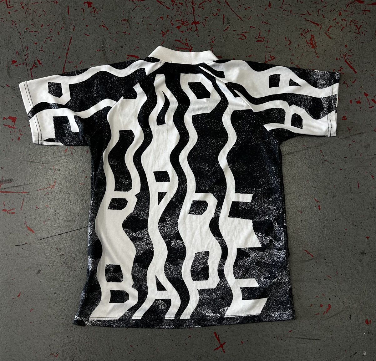 Bape A Bathing Ape Black Soccer Jersey Size Medium Size US M / EU 48-50 / 2 - 4 Thumbnail
