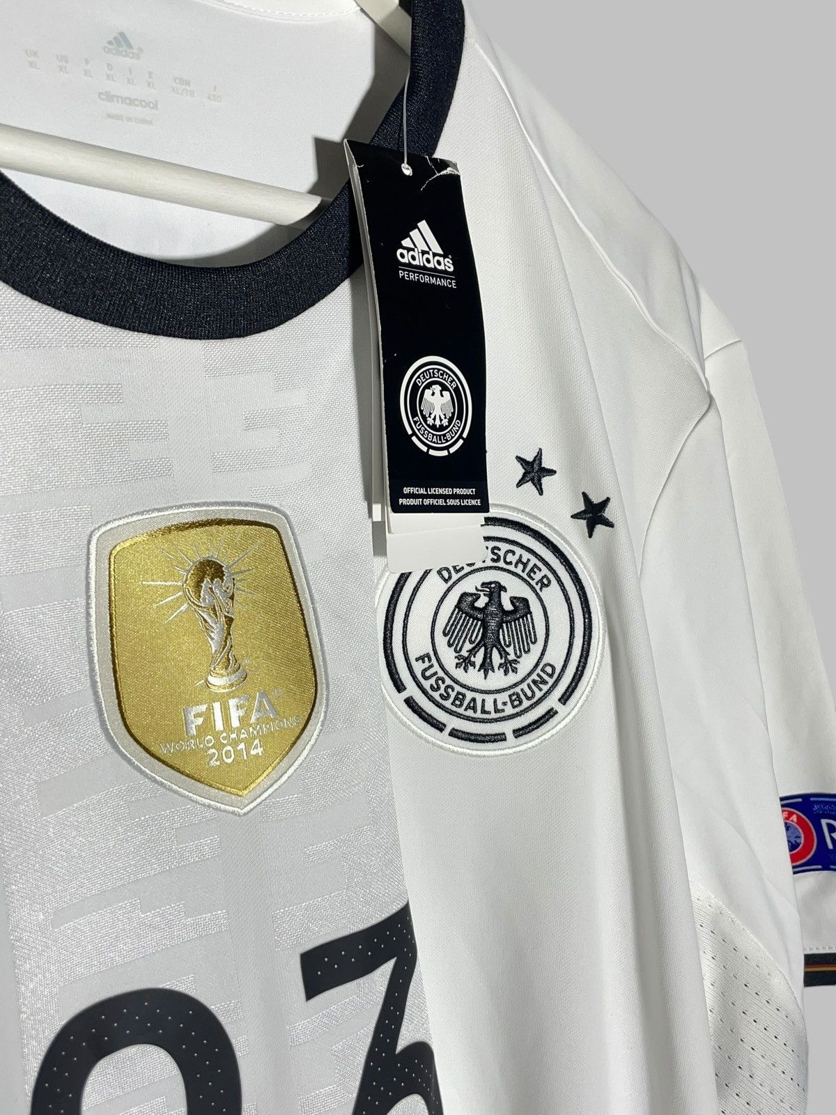 Adidas #23 Mario Gomez Germany 2016/17 Home Football Shirt Jersey Size US XL / EU 56 / 4 - 17 Thumbnail