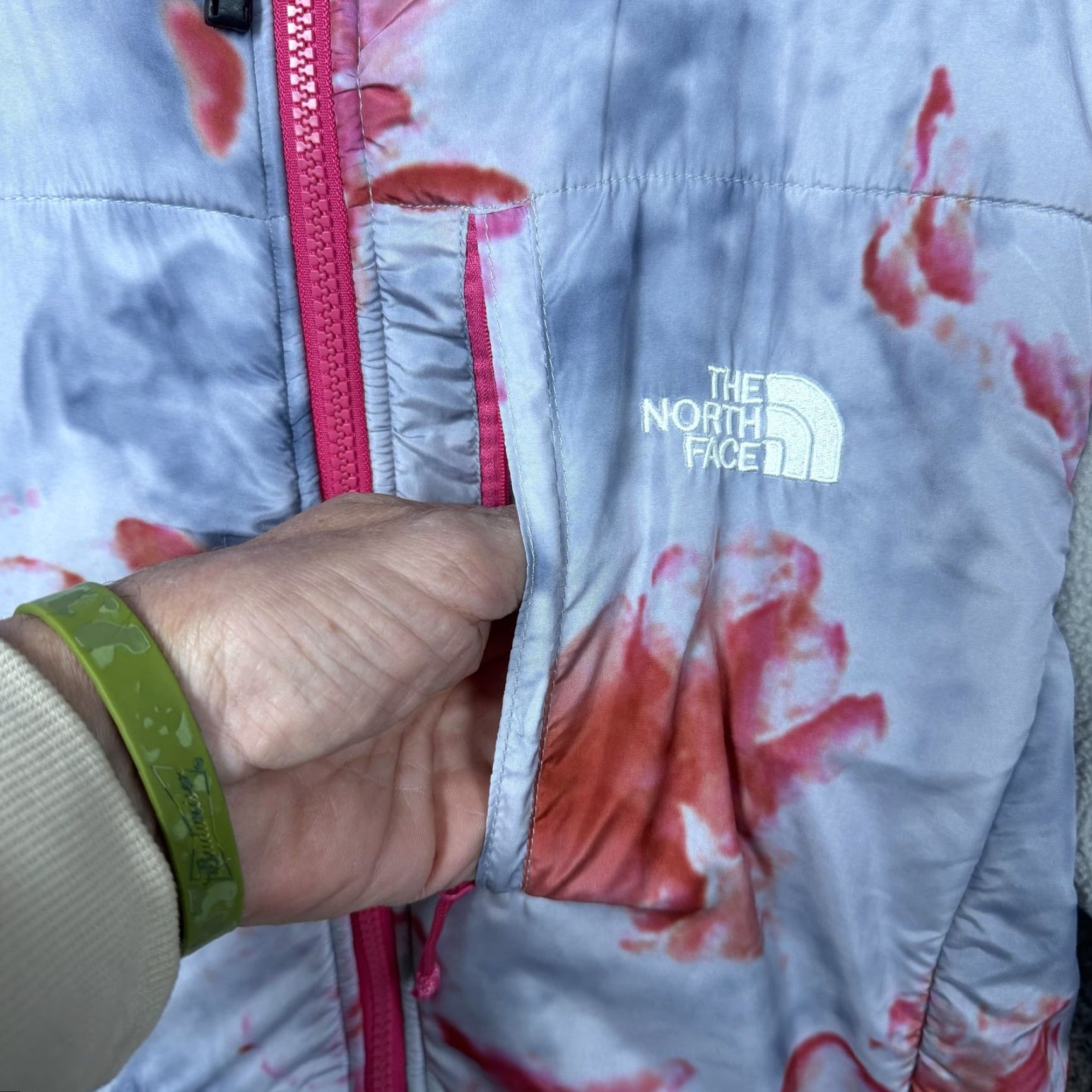 The North Face The North Face Jacket Womens XL Gray Pink Fleece Quilted Full Zip Warm Outdoor Size XL / US 12-14 / IT 48-50 - 7 Thumbnail