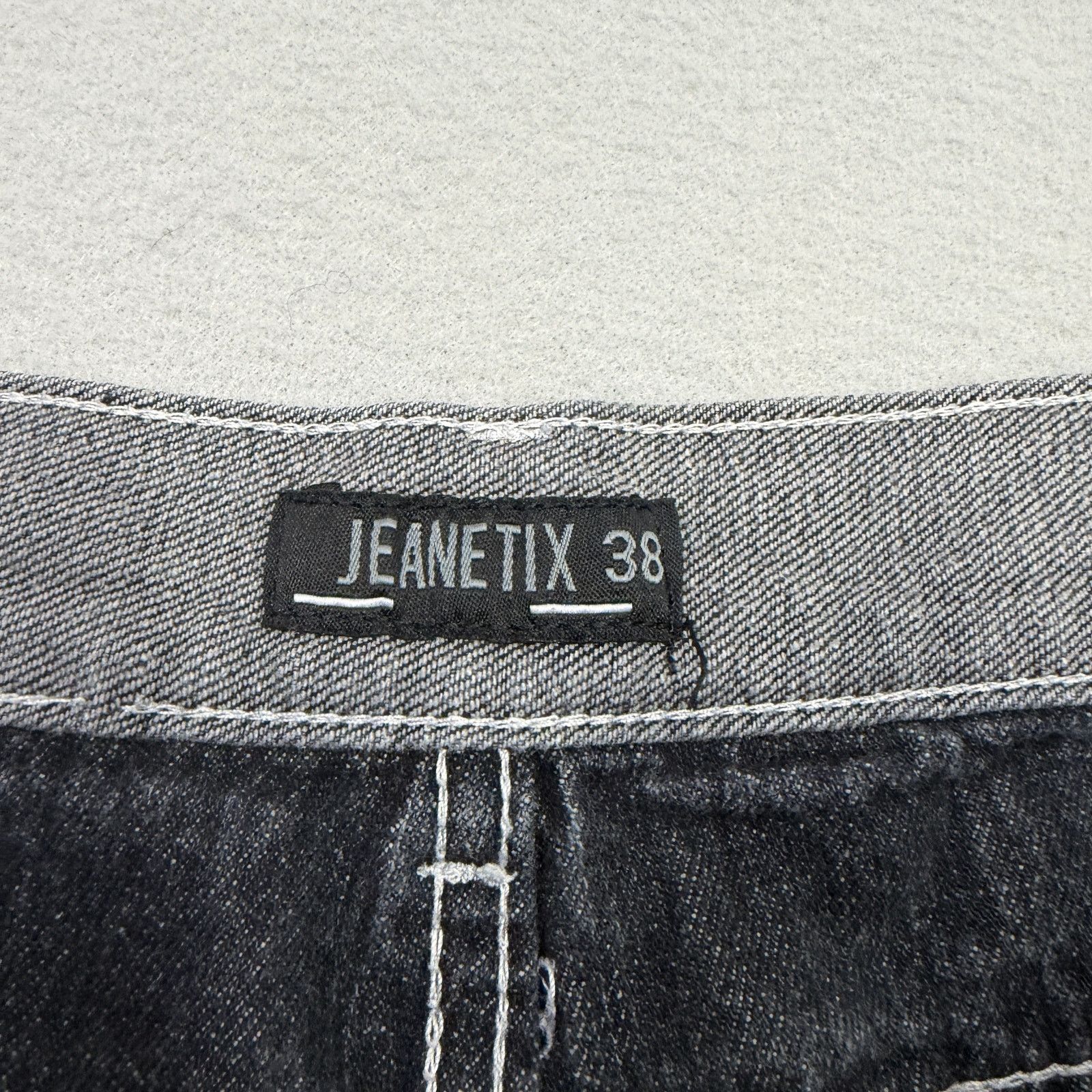 Vintage Jeanetix Jean Shorts Mens 38 Gray 11" Inseam Jorts Hip Hop Size US 38 / EU 54 - 4 Thumbnail