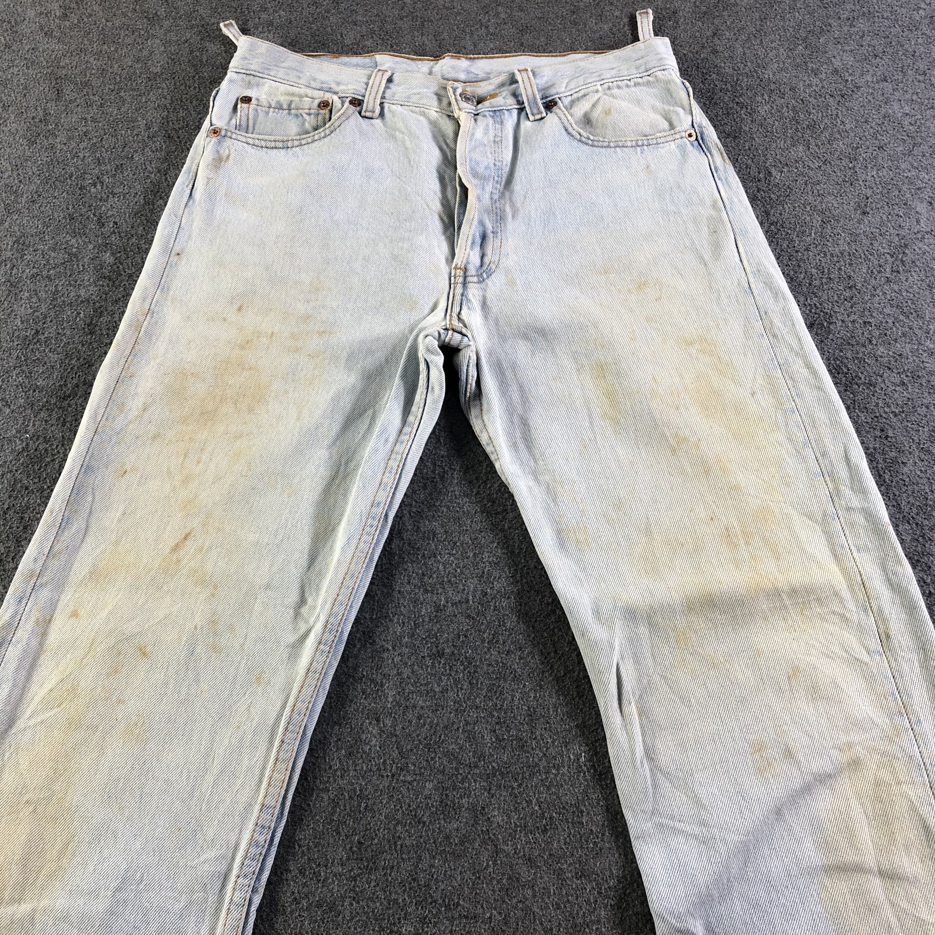 Levi's Vintage Light Wash Levis 501 Jeans-J4596 Size US 30 / EU 46 - 3 Thumbnail