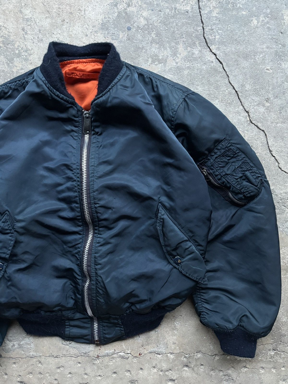 Alpha Industries Vintage Reversible MA-1 Bomber Jacket Size US L / EU 52-54 / 3 - 3 Thumbnail
