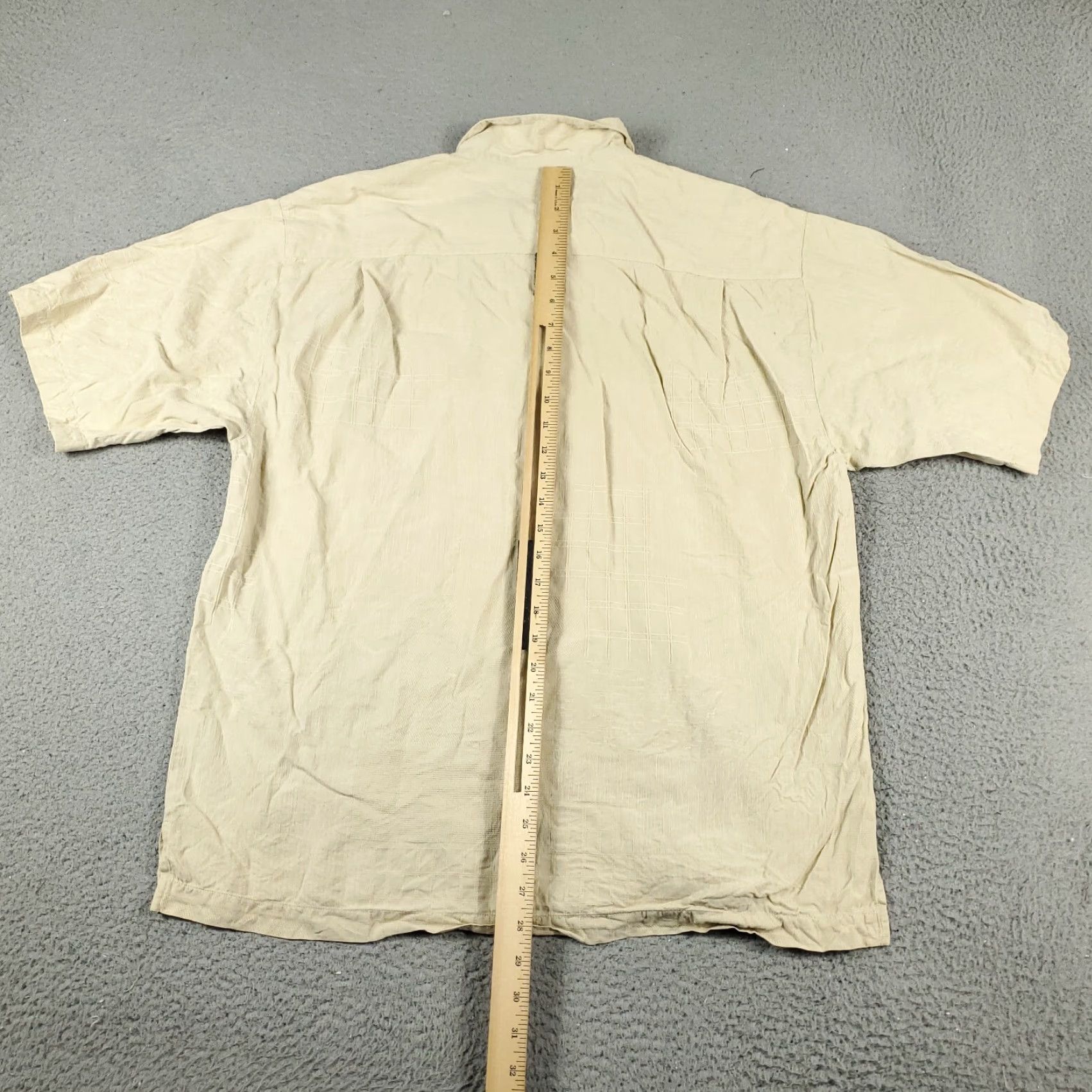 Tommy Bahama Tommy Bahama Button-Up Shirt Mens Medium Beige Short Sleeve Hawaiian Aloha Size US M / EU 48-50 / 2 - 4 Thumbnail
