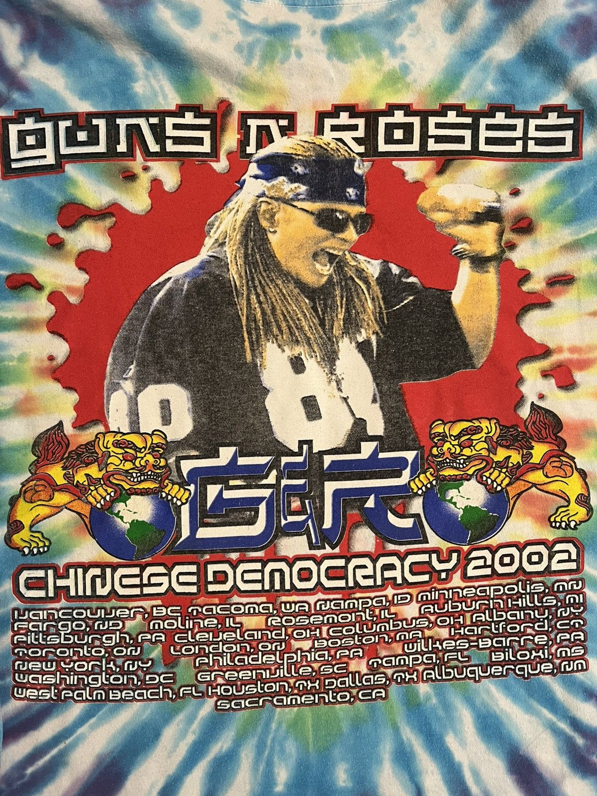 Delta Vintage 2002 Guns N Roses Chinese Democracy World Tour 2002 Size US XL / EU 56 / 4 - 7 Thumbnail