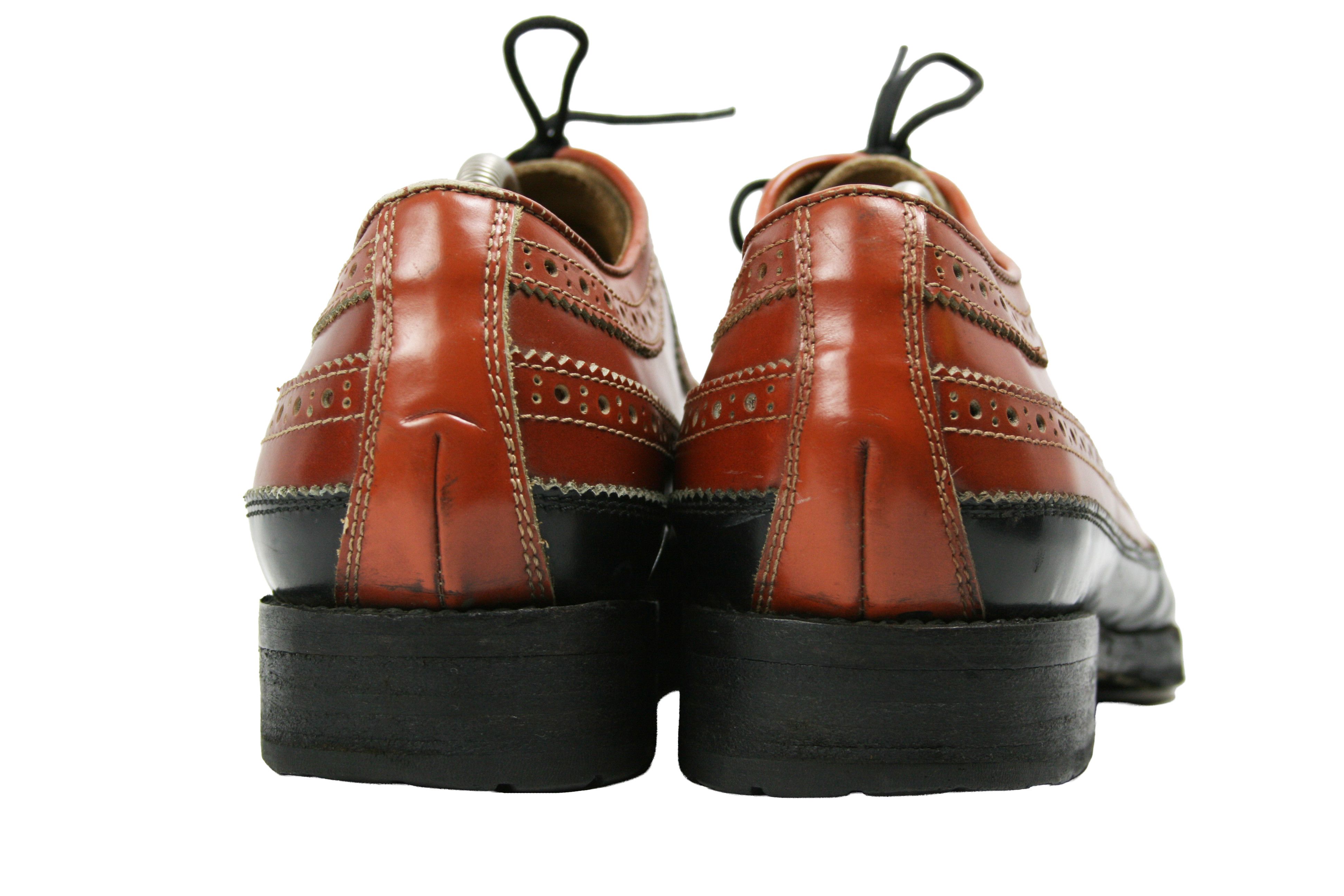 Dsquared2 00S Brogue Wingtip Leather Boots Vintage Size US 10 / EU 43 - 12 Thumbnail